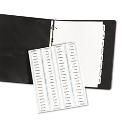 (3 Pack) AVE11437 Clear Label Dividers 8-Tab Letter Size White - Office File Organization for Binders, Folders & Document Sorting (5 Sets Included) - Perfect for Home, School & Office Use