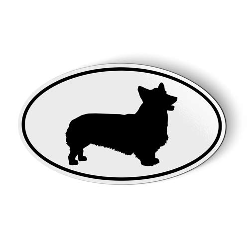 Pembroke Welsh Corgi Oval Stickers and T-Shirts - 5.5 Inch Car Fridge Magnet for Vehicles, Lockers & Home Decor - Perfect for Dog Lovers and Pet Enthusiasts