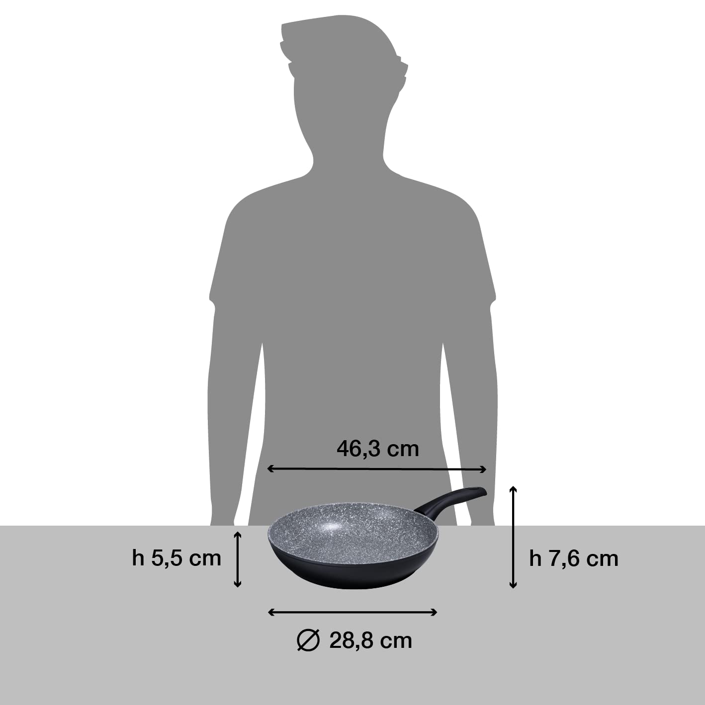 Bialetti Black Pearl Universal Nonstick Frying Pan 11 Inch - Premium Cookware for Sauteing, Frying & Cooking - Perfect for Gas, Electric & Induction Stoves