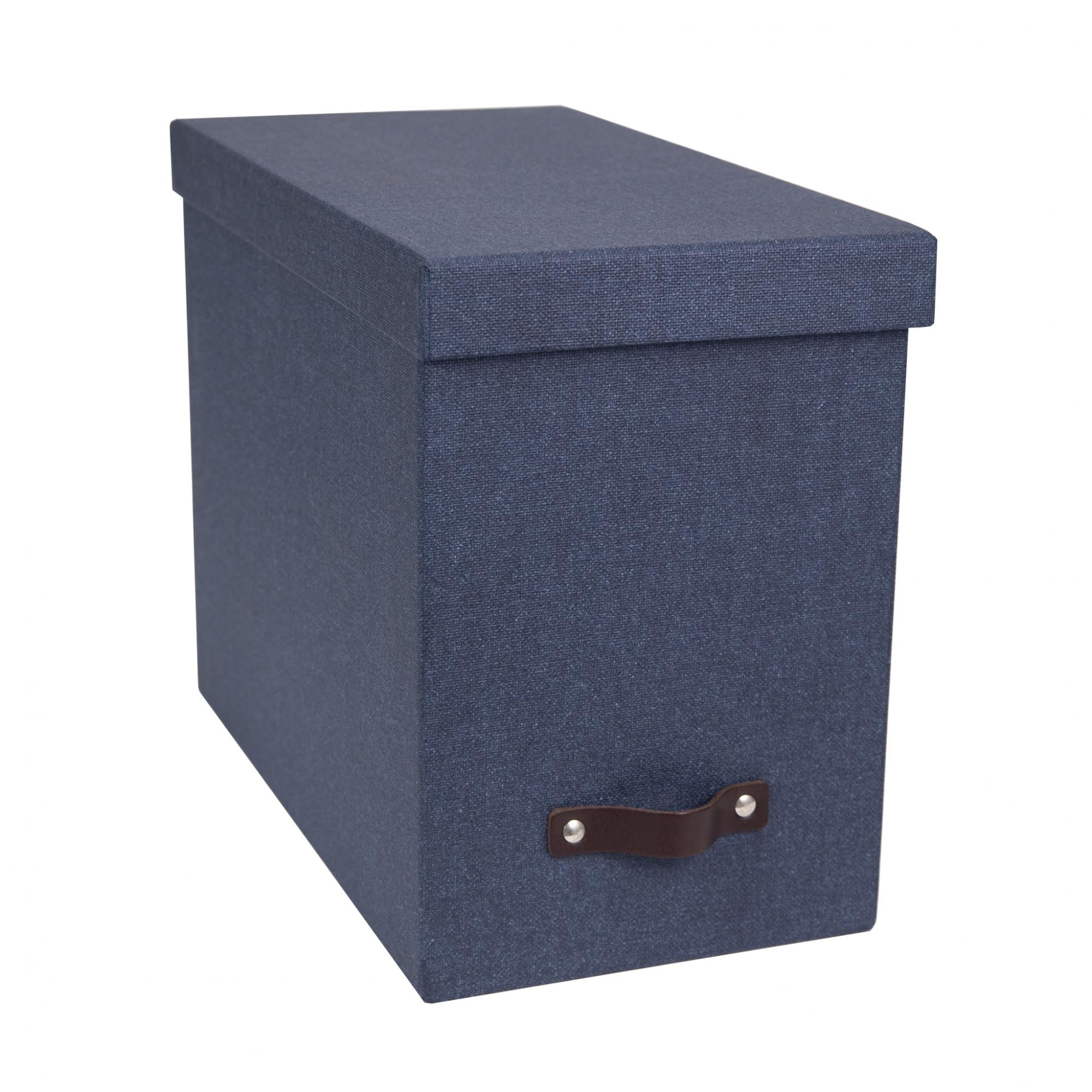 Johan File Box - Grey & Multi-Color Storage Organizer for Office, Home, or School Documents