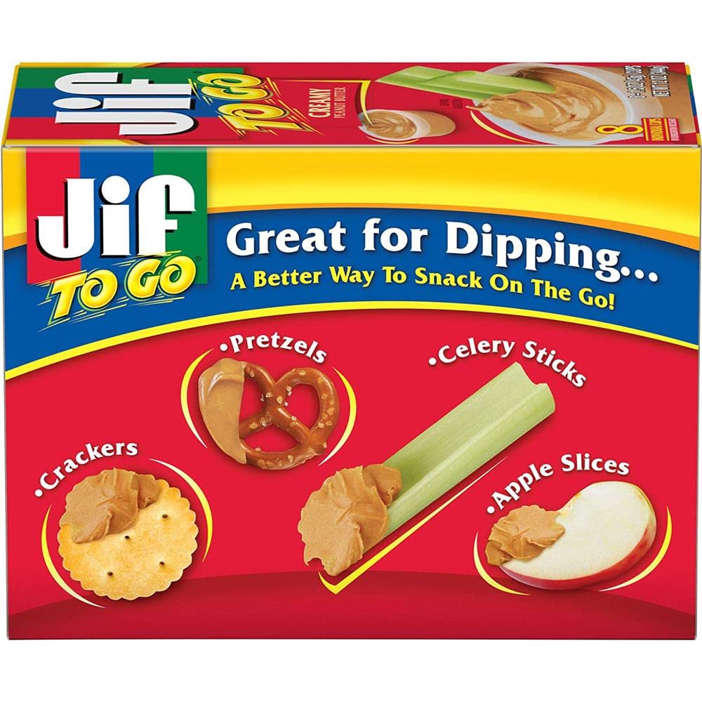 Jif Peanut Butter Snack Pack - 9 Piece Variety Pack with Crackers & Protein Bars - Perfect for Kids Lunch, Office Snacks & On-The-Go Energy Boost - Great for School, Travel & Work Breaks