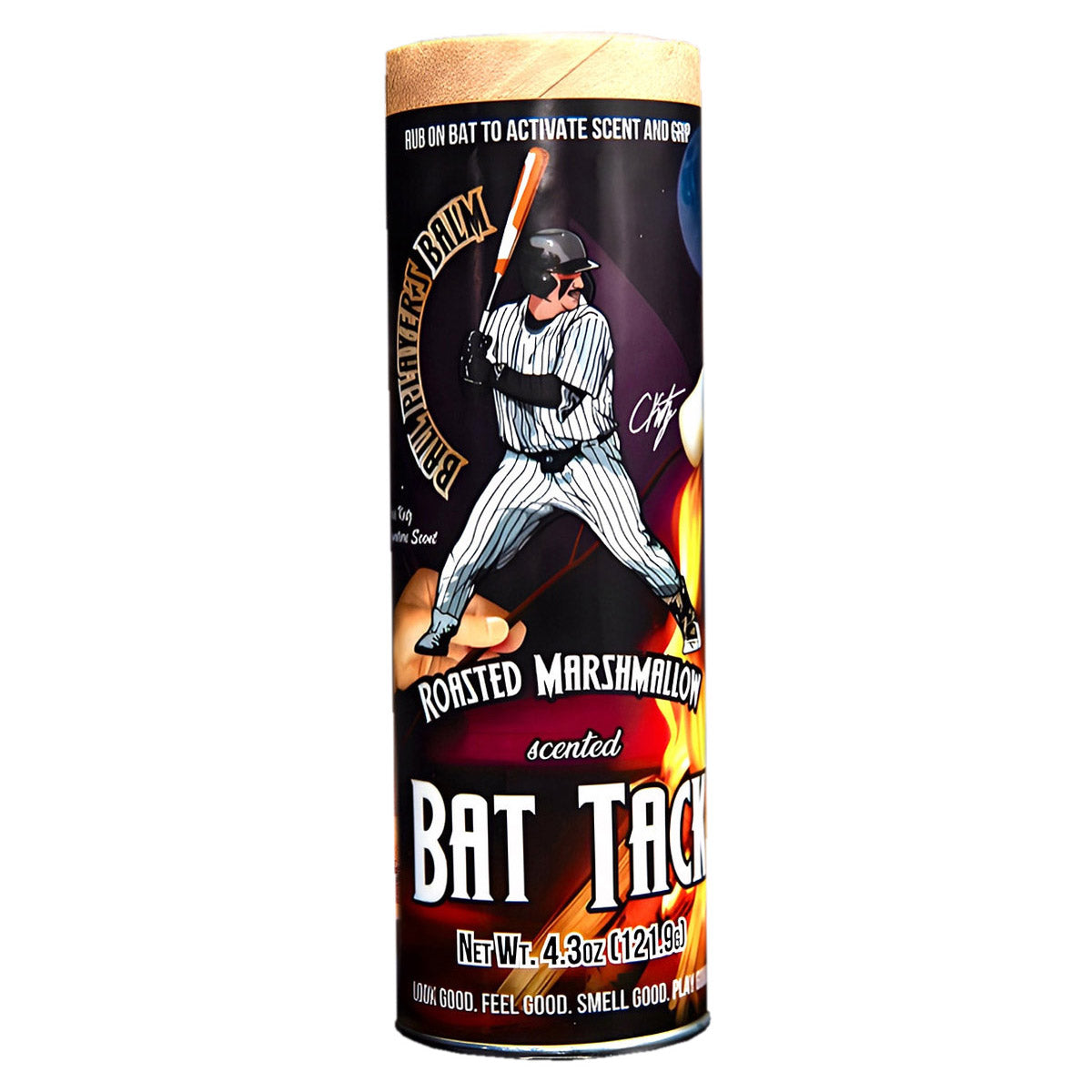 Ball Player's Balm - Roasted Marshmallow Scented Baseball Bat Grip Wax for Enhanced Control | Perfect for Baseball, Softball & Training Practice