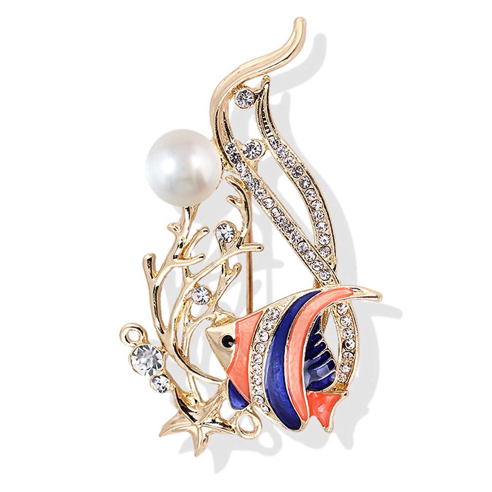 YAZILIND Cute Animal Brooch Pin for Men & Women - Rhinestone Fashion Breastpin Jewelry for Clothing Accessories, Birthday Gifts, Corsage - Perfect for Weddings, Parties, and Office Wear