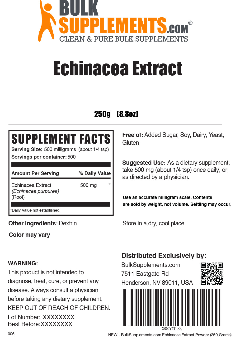 Organic Echinacea Extract Powder - Immune Support Supplement - 100% Pure & Natural for Wellness - Boost Immunity for Cold & Flu Season