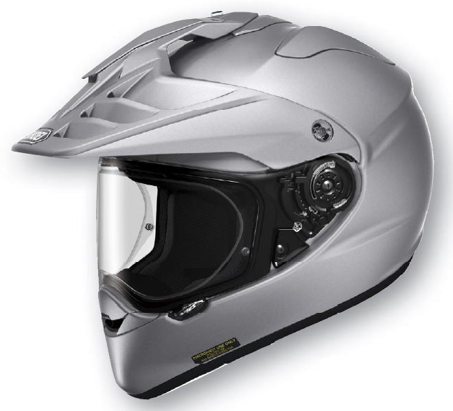Shoei Hornet X2 Silver Motorcycle Helmet - Lightweight & Durable for Street & Adventure Riding