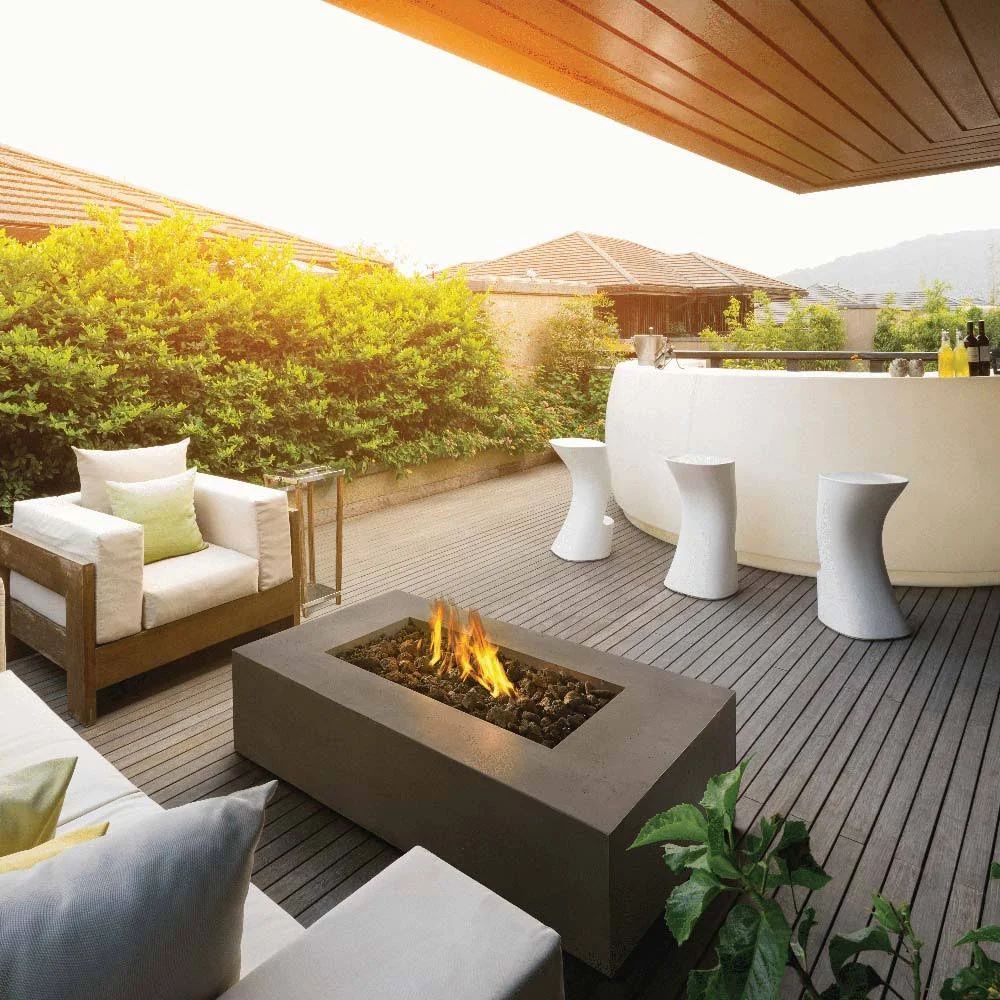 Napoleon Uptown Patio Flame Fire Table - Outdoor Gas Fire Pit for Backyard, Deck & Garden - Perfect for Entertaining & Relaxing