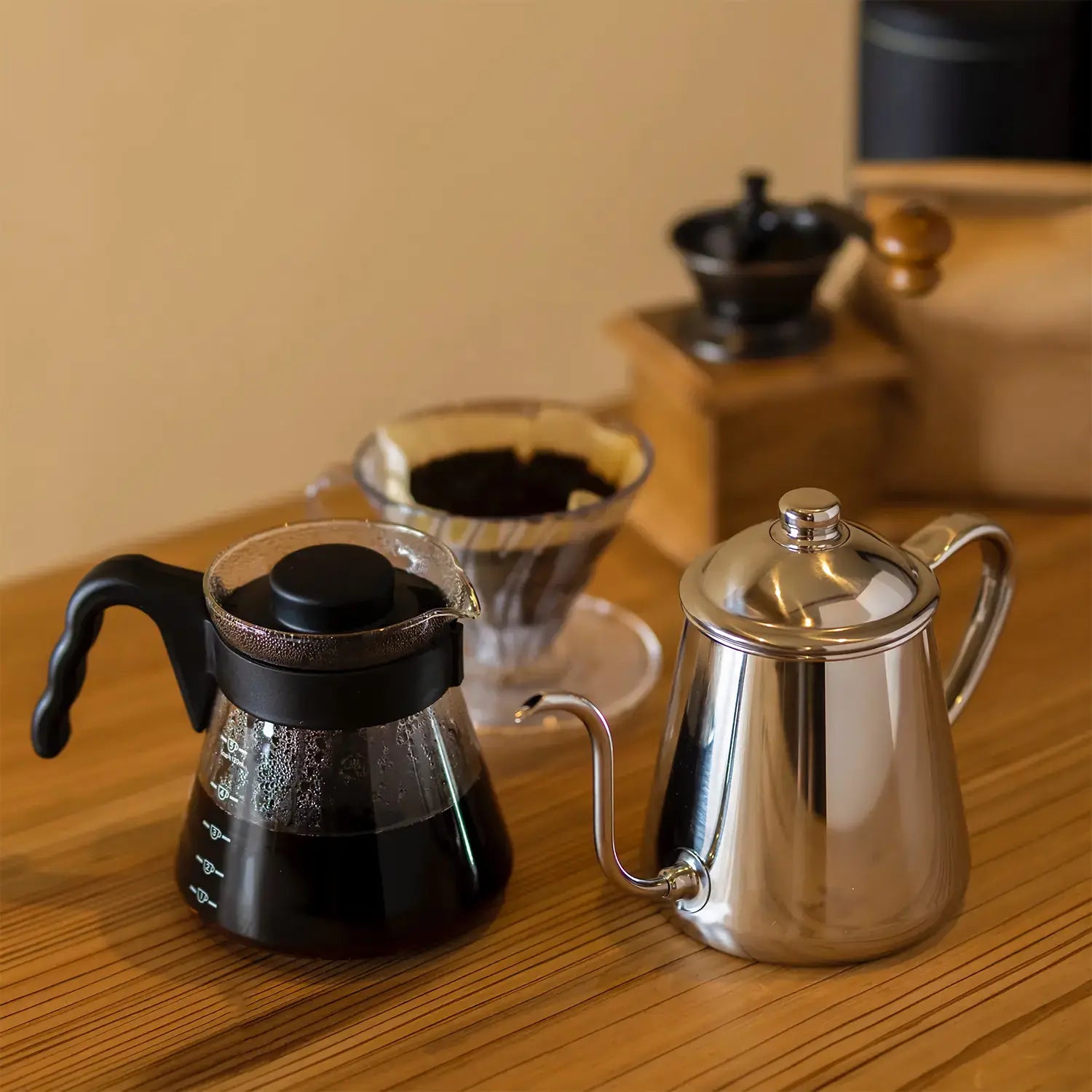 Hario V60 Heat Resistant Glass Coffee Server with Wide Spout - Perfect for Pour Over Coffee Brewing at Home or Cafe