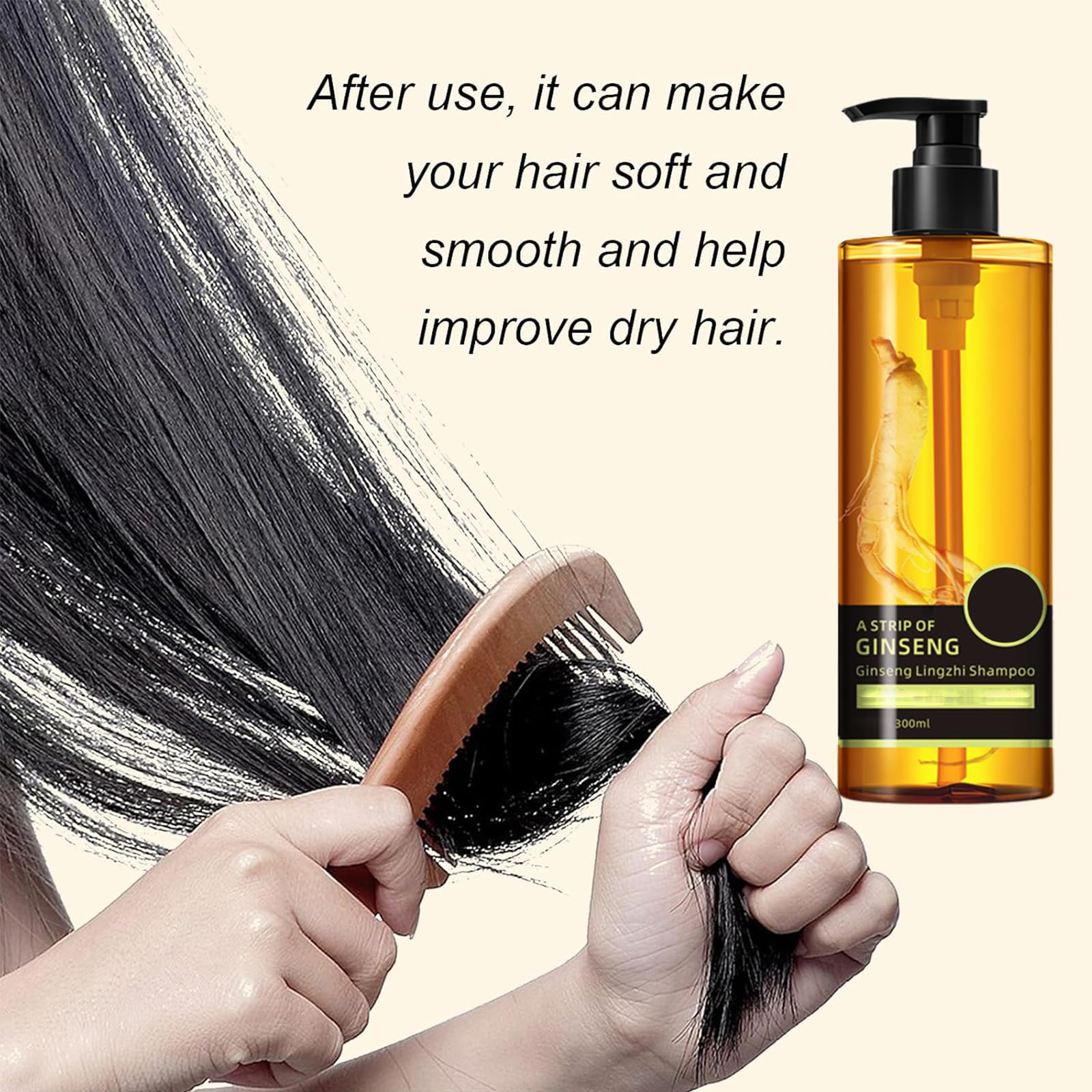 Ginseng Oil Control Anti-Hair Loss Shampoo - Herbal Hair Repair & Scalp Treatment for Men & Women (3 Pack) - Perfect for Daily Use & Hair Growth Care