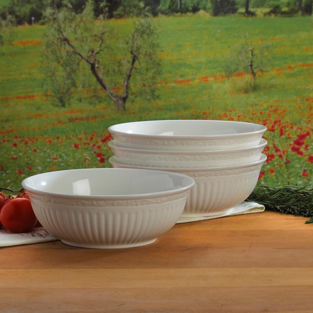 Italian Countryside® Soup & Cereal Bowl Set - Handcrafted Ceramic Pasta & Soup Bowls for Home Dining, Perfect for Breakfast, Lunch & Dinner - Ideal for Restaurants, Cafes & Family Gatherings