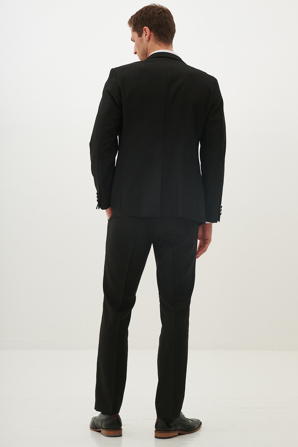 Dalton Black Tuxedo Lapel Diamond 3-Piece Suit for Men | Formal Wedding, Prom & Evening Wear