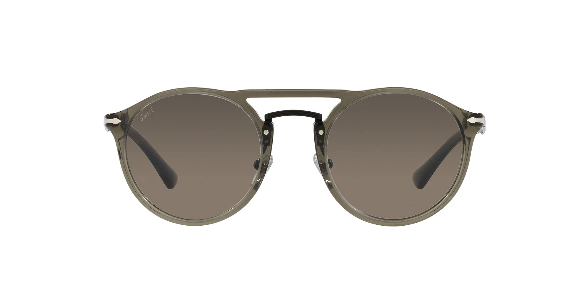 Persol PO3264S Round Sunglasses for Men & Women - Classic Vintage Style UV Protection - Perfect for Driving, Travel & Outdoor Activities