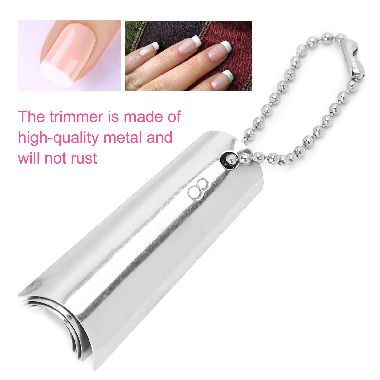 Premium 18-Piece French Manicure Nail Cutter Kit with 9 Sizes C-Shape Tips - Professional Nail Trimmer Tools for Salon & Home Manicure - Perfect for Gel, Acrylic & Natural Nails