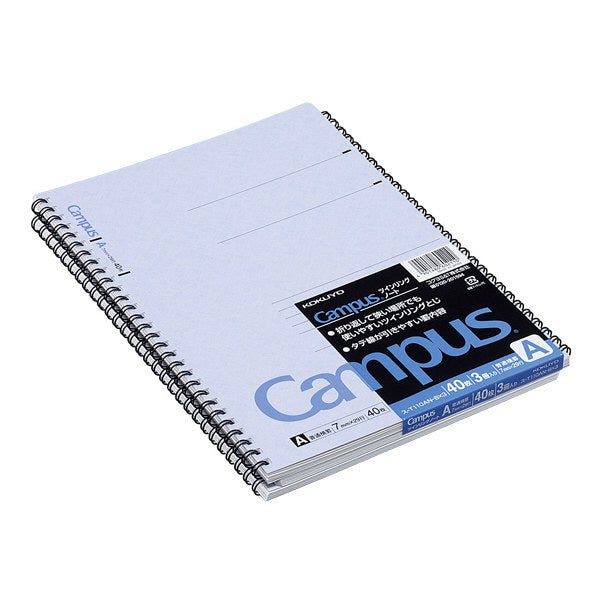 Kokuyo Campus Twin Ring Notebook Set - 5-Pack College Ruled Paper for School, Office & Study - Durable Spiral Bound Notebooks for Note Taking, Journaling & Organizing
