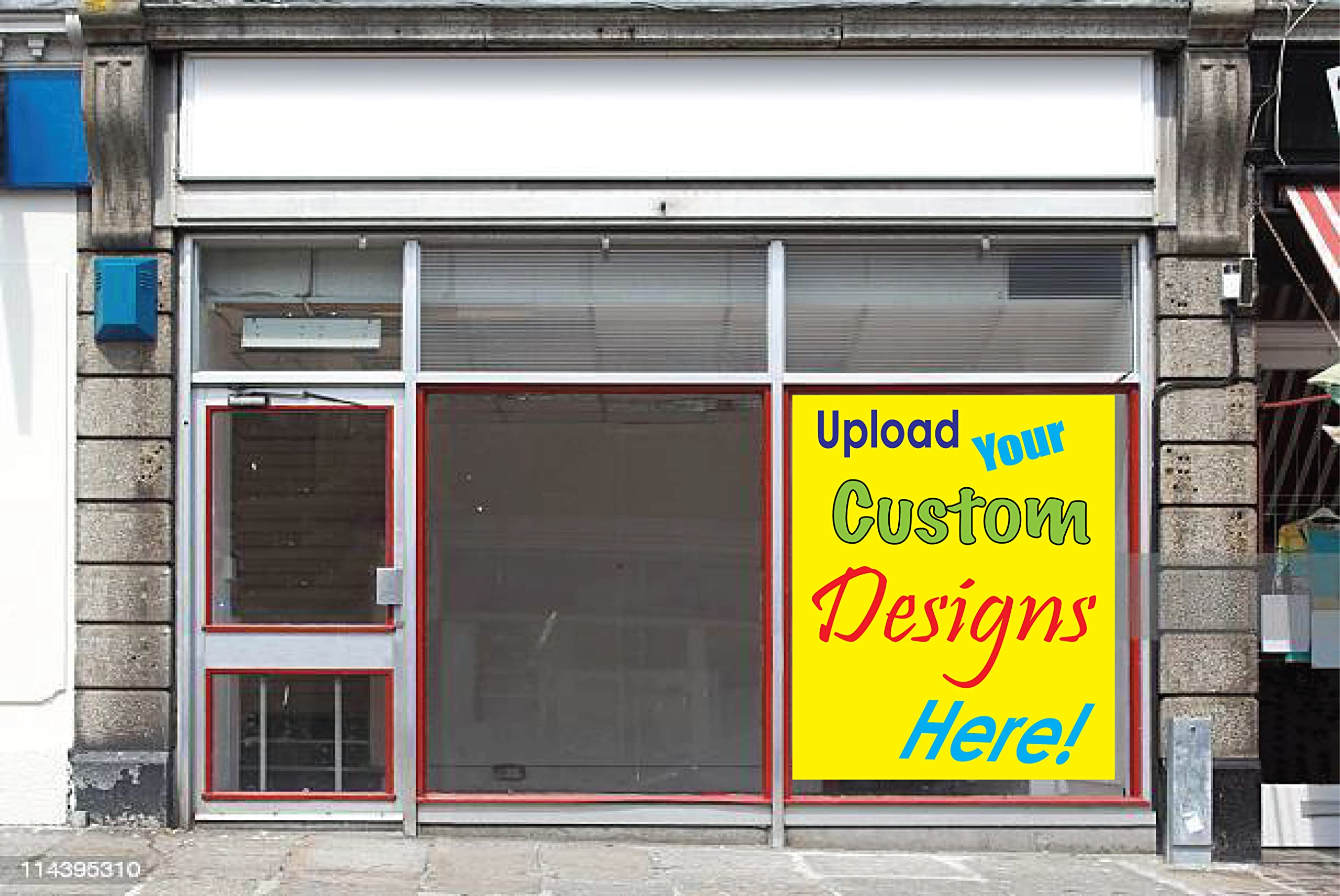 Custom 4x4 Adhesive Vinyl Window Stickers - Personalized Store Window Decals, Wall Display Signs & Posters for Retail Advertising | Perfect for Shopfronts, Promotions & Branding