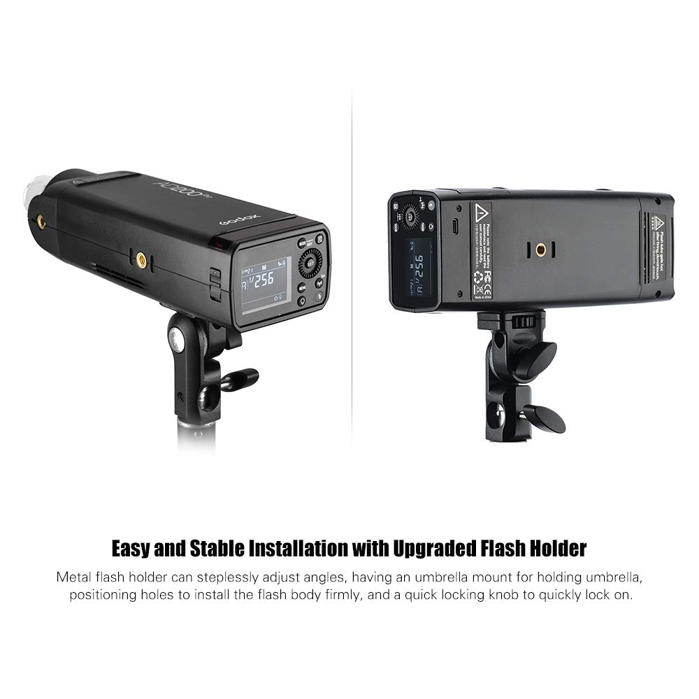 Godox AD200Pro 200WS 2.4G TTL Pocket Flash with 2900mAh Battery - HSS 1/8000s, Speedlite/Bare Bulb Strobe for Nikon, Sony, Fujifilm, Canon, Panasonic, Pentax & Olympus - Perfect for Portrait, Wedding & Studio Photography