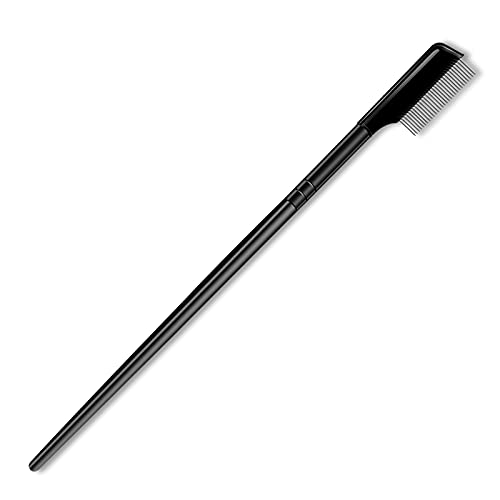 Acavado Eyelash Comb Separator - Professional Metal Teeth Lash & Eyebrow Brush for Mascara Application & Grooming - Perfect for Salon, Home Makeup & Travel Beauty Kit