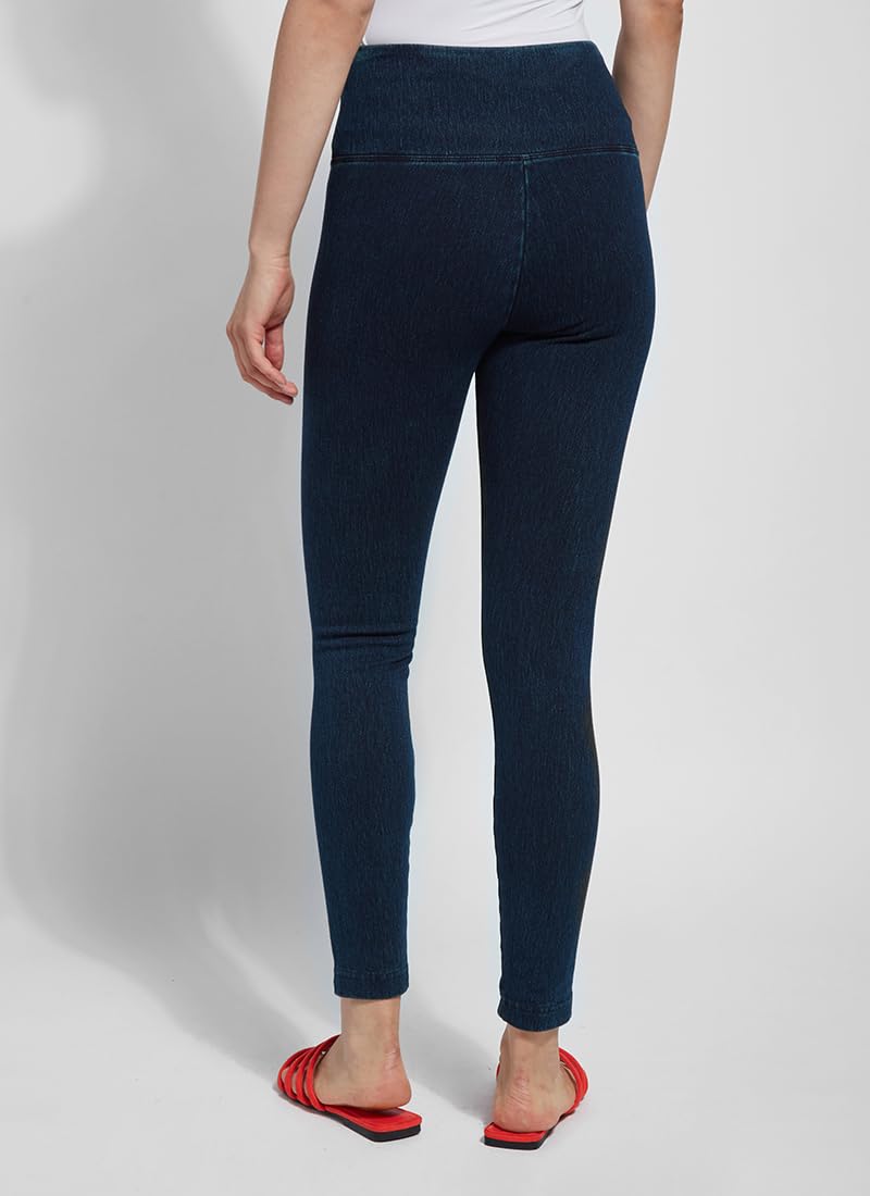 Lyssé Women's High Waisted Denim Leggings - Stretchy Jeggings Skinny Jeans with Ankle Length | Perfect for Casual Wear, Work & Everyday Outfits
