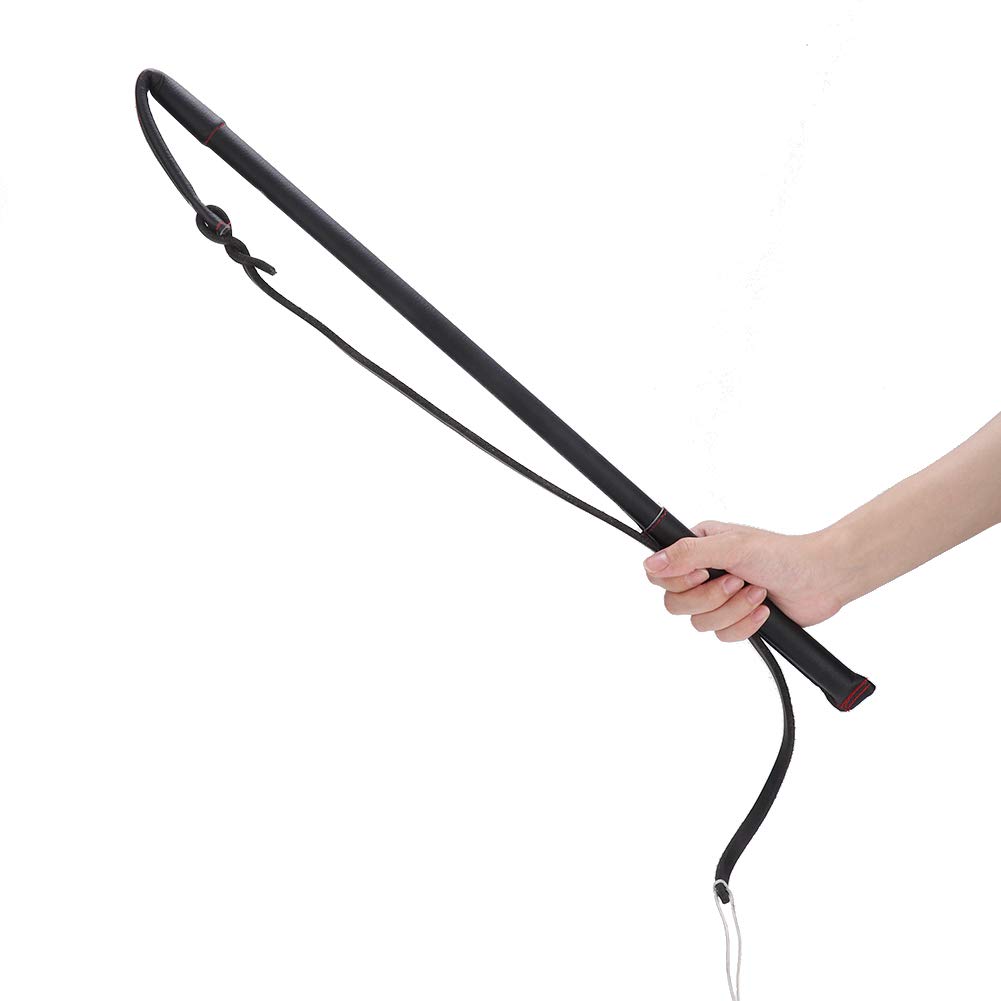 Premium Dog Training Whip - Artificial Cowhide Agitation Stick with Comfort Grip Handle for Medium & Large Dogs | Professional Obedience Tool for Behavior Correction, Agility Training & Outdoor Exercises
