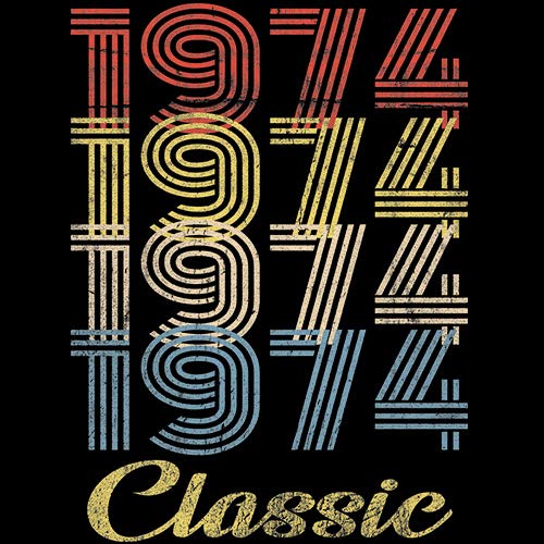 1974 Vintage 51st Birthday T-Shirt for Men - Classic Retro Gift Idea - Perfect for 51st Birthday Parties & Celebrations
