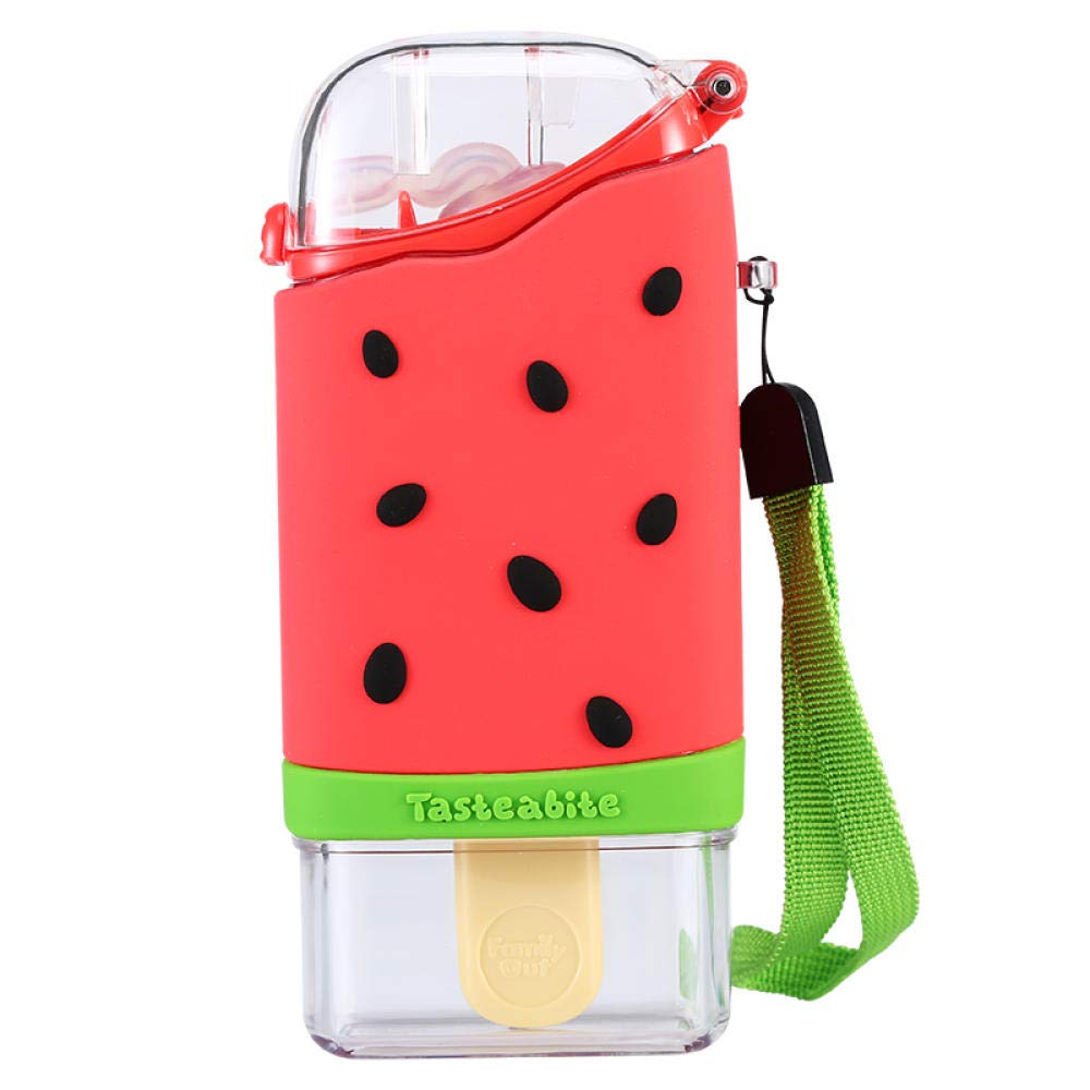 **Leakproof Portable Water Bottle 500ml - Insulated Travel Water Bottle for Students, Gym & Outdoor Activities - BPA-Free & Durable (Melon Color)**