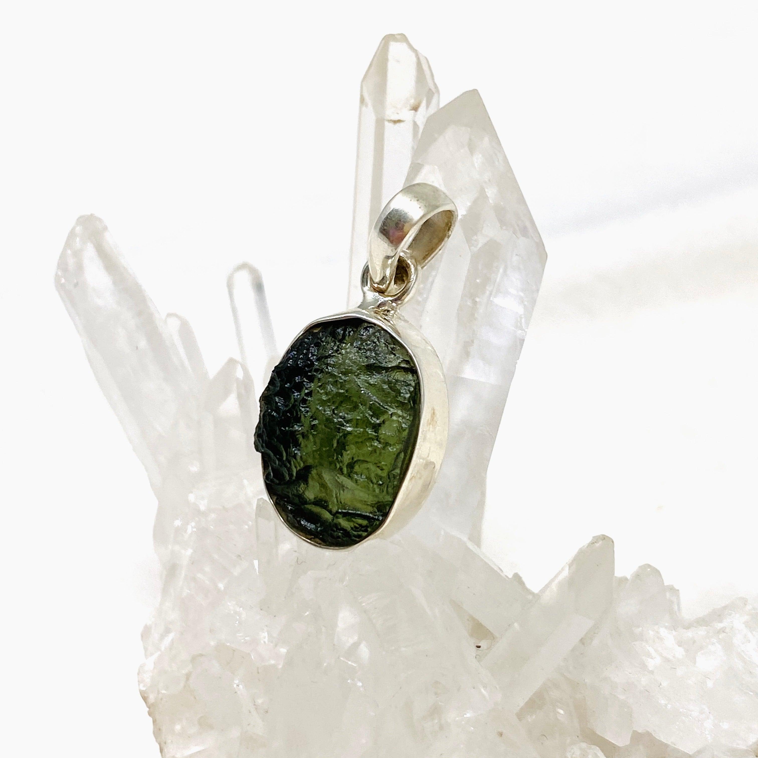 Natural Moldavite Pendant 4.25g Genuine Czech Meteorite Jewelry - Perfect for Spiritual Healing, Meditation & Energy Work