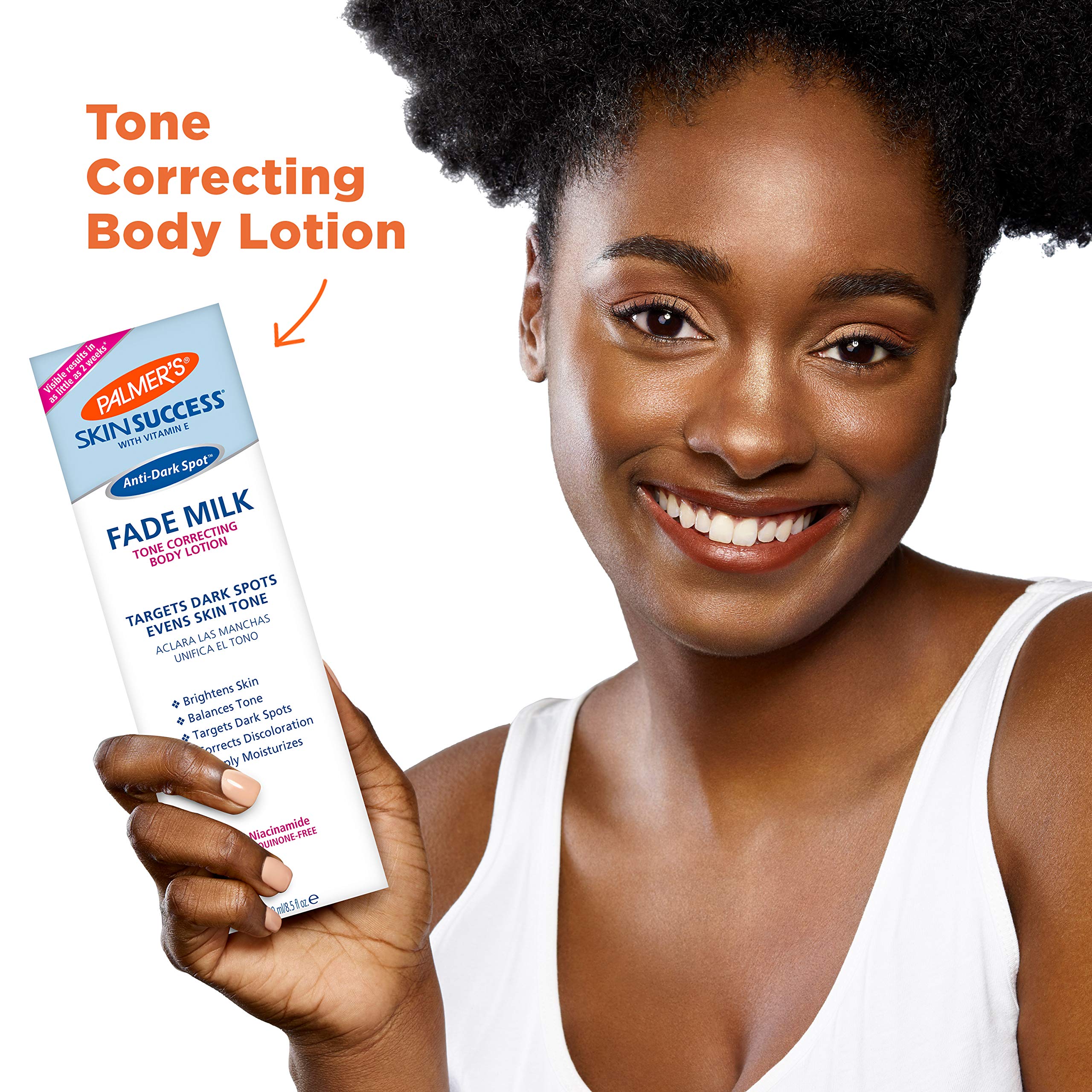 Palmer's Skin Success Anti-Dark Spot Fade Milk Body Lotion - 8.5 oz | Brightening Moisturizer for Even Skin Tone | Perfect for Daily Use & Nighttime Skincare Routine