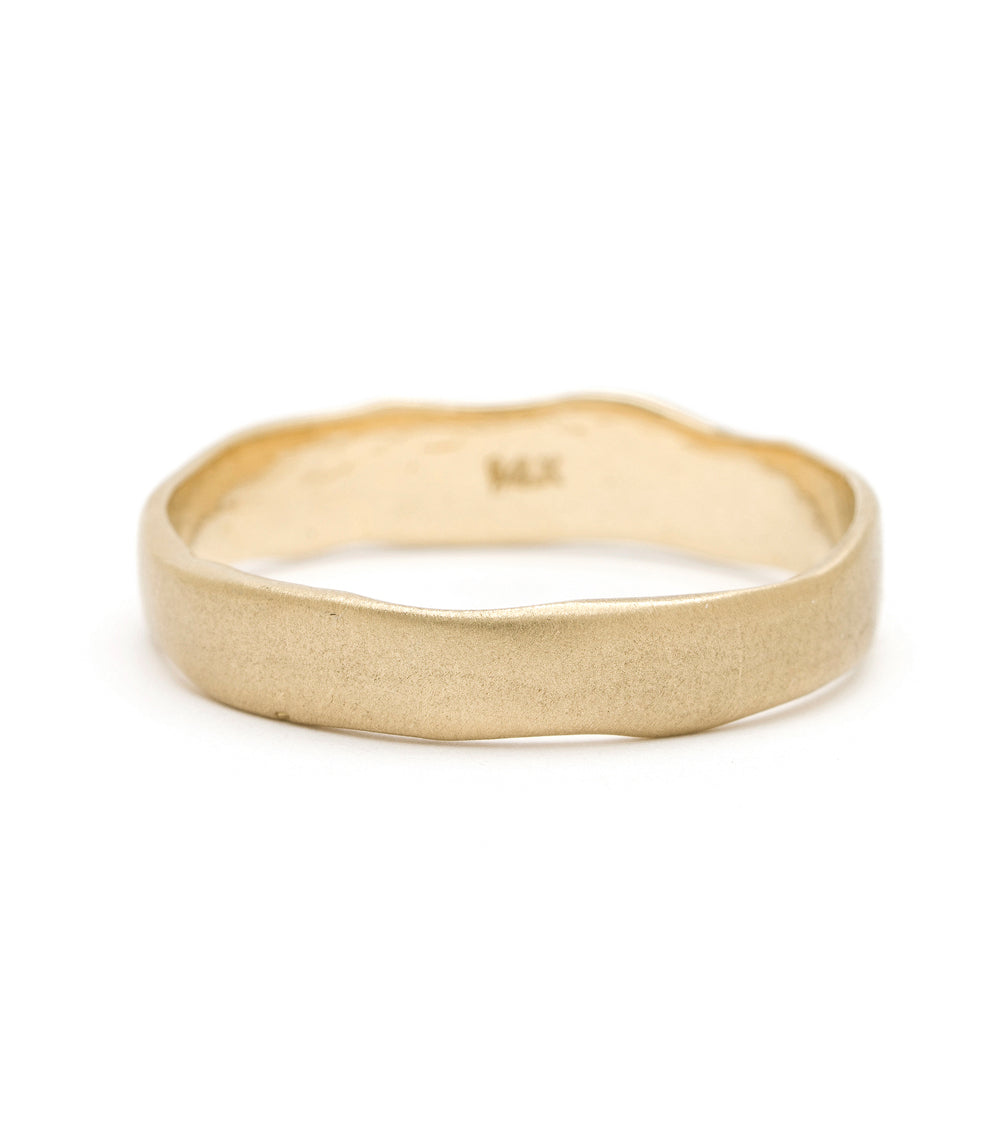 Handmade Torn Paper Wedding Band Ring - Eco-Friendly Recycled Paper Jewelry for Weddings, Engagements & Unique Gifts | Perfect for Boho, Rustic & Sustainable Ceremonies