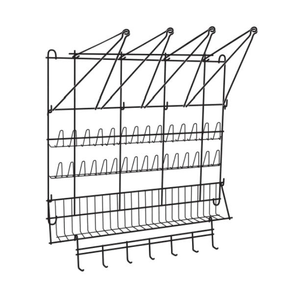 Ateco Stainless Steel Pastry Bag & Tip Drying Rack - 23 x 19.5 Inches | Professional Baking Tool for Cake Decorating, Icing, and Kitchen Organization