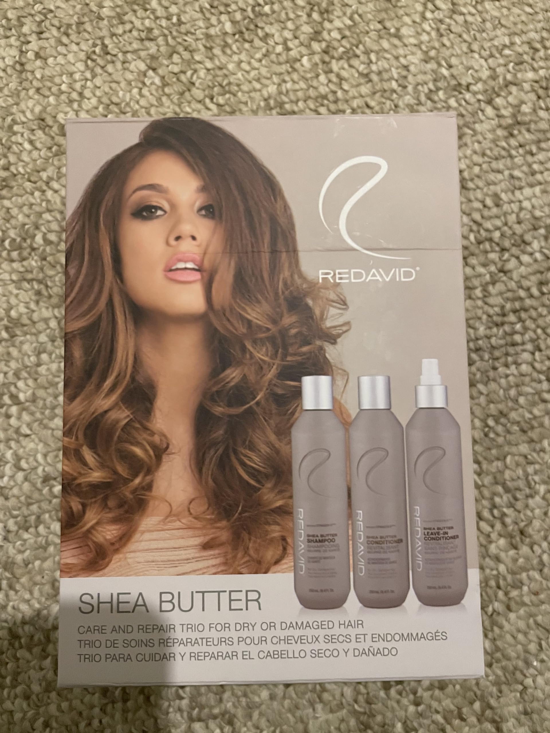 Organic Shea Butter Shampoo & Conditioner Set - 8.4 Oz for Dry, Damaged Hair - Sulfate Free, Paraben Free - Nourishing Hair Care Trio in Graphite Scent - Perfect for Daily Use & Salon Quality Results at Home