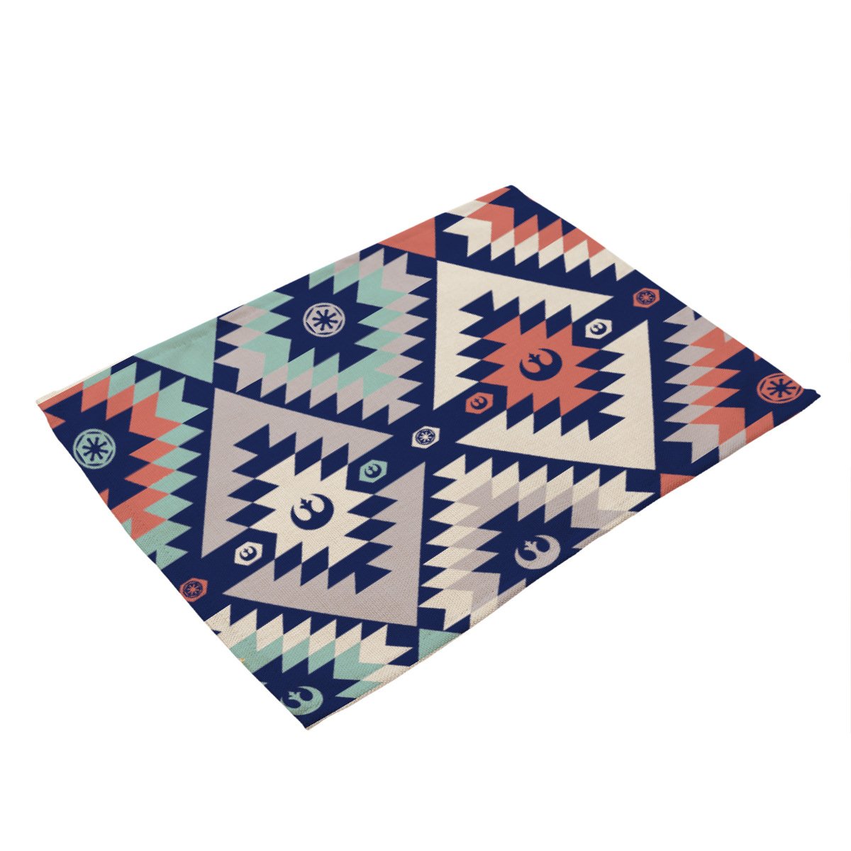 LANGUGU Native American Bohemian Style Cotton Placemats - Washable Table Mats Set of 2 for Dining Room & Kitchen Decor | Perfect for Holiday Dinners, Family Gatherings & Boho Home Styling