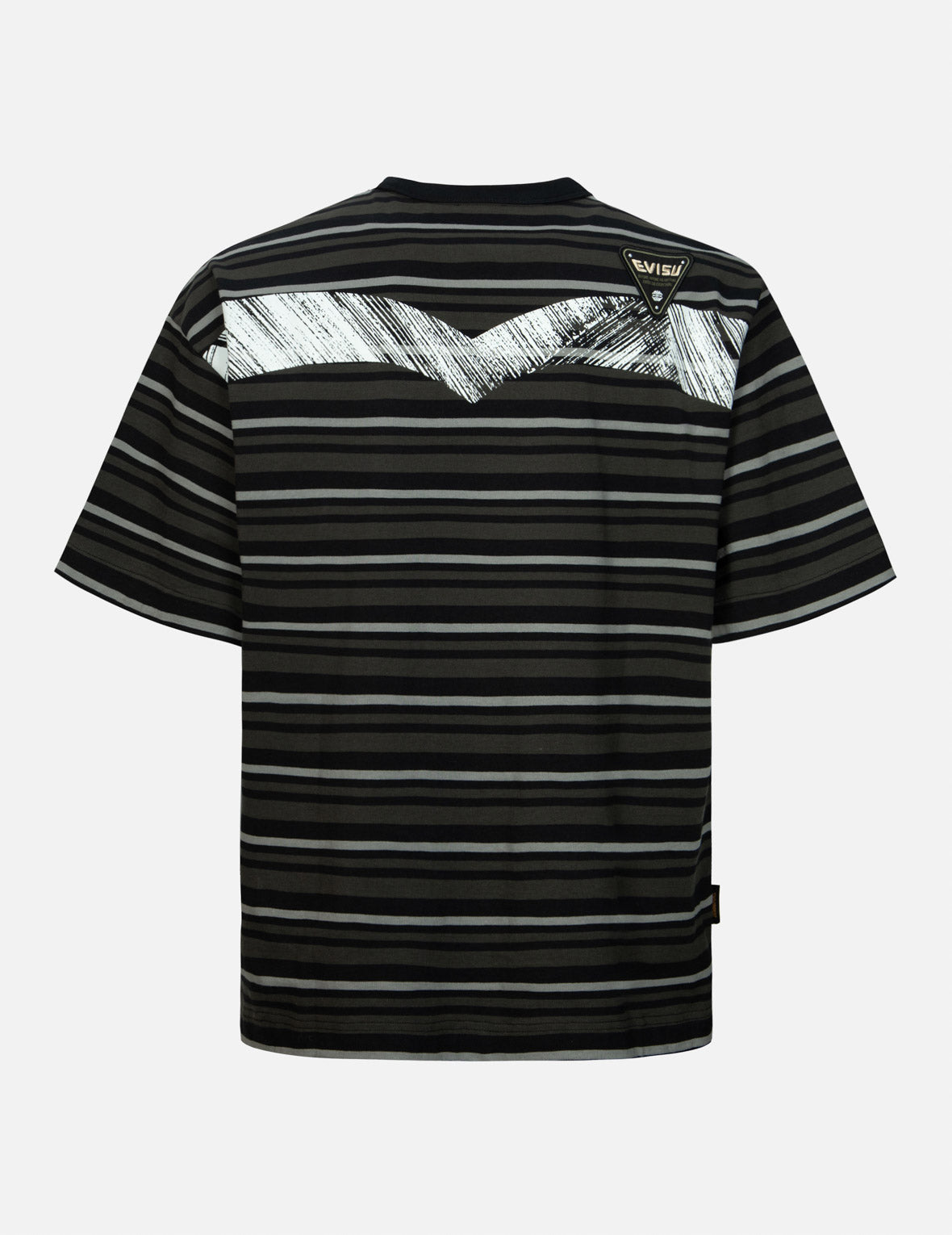 Badges and Brushstroke Daicock Print Loose Fit T-Shirt for Men - Casual Graphic Tee for Streetwear, Skateboarding & Urban Fashion