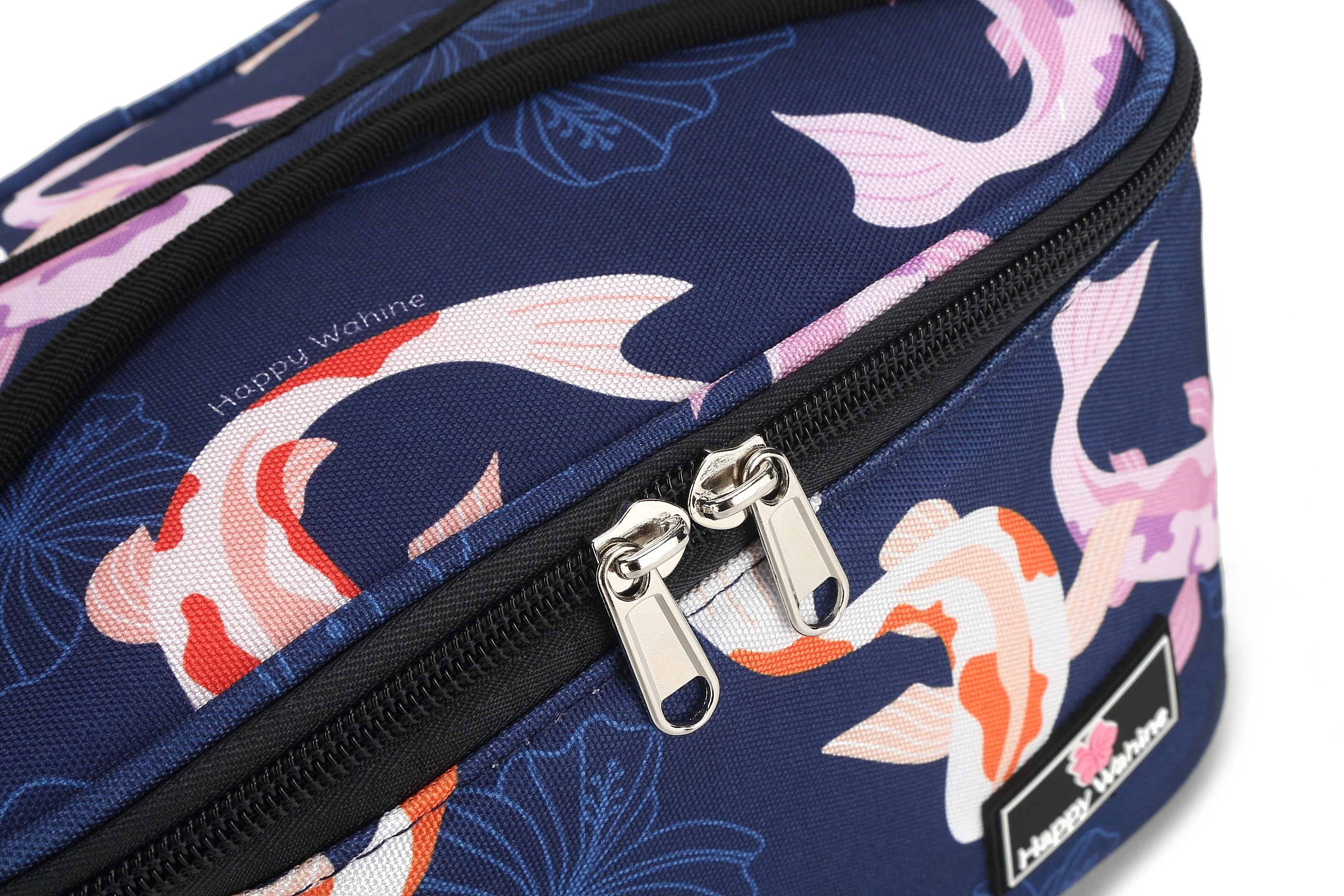 Premium Insulated Cooler Tote Bag - Medium Size, Stylish Koi Navy Design - Perfect for Beach Picnics, Camping Trips & Outdoor Adventures