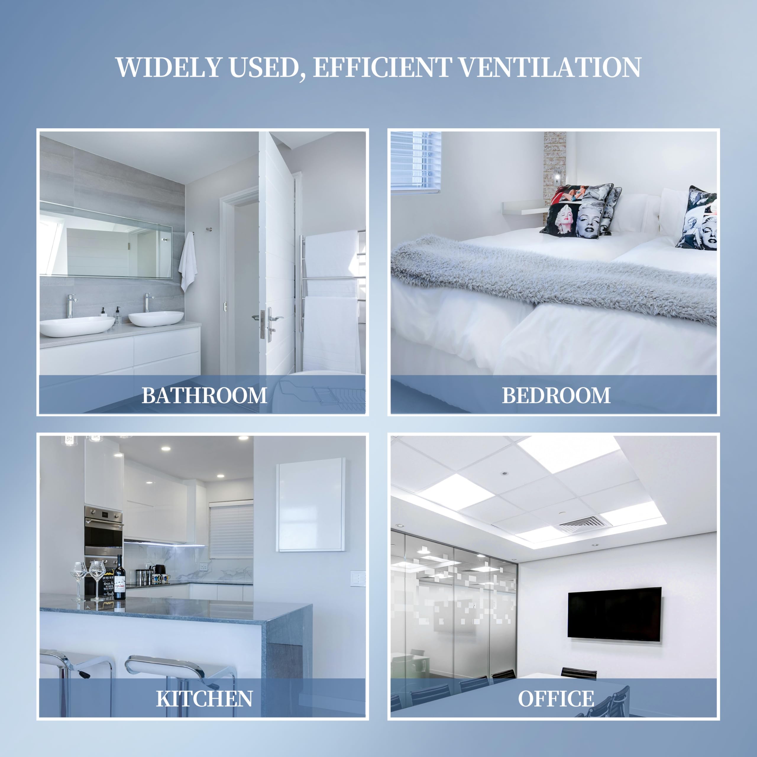 Broan Bathroom Exhaust Fan Cover Replacement - Fits Models 663, 670, 671, 675, 688, 689 - 9