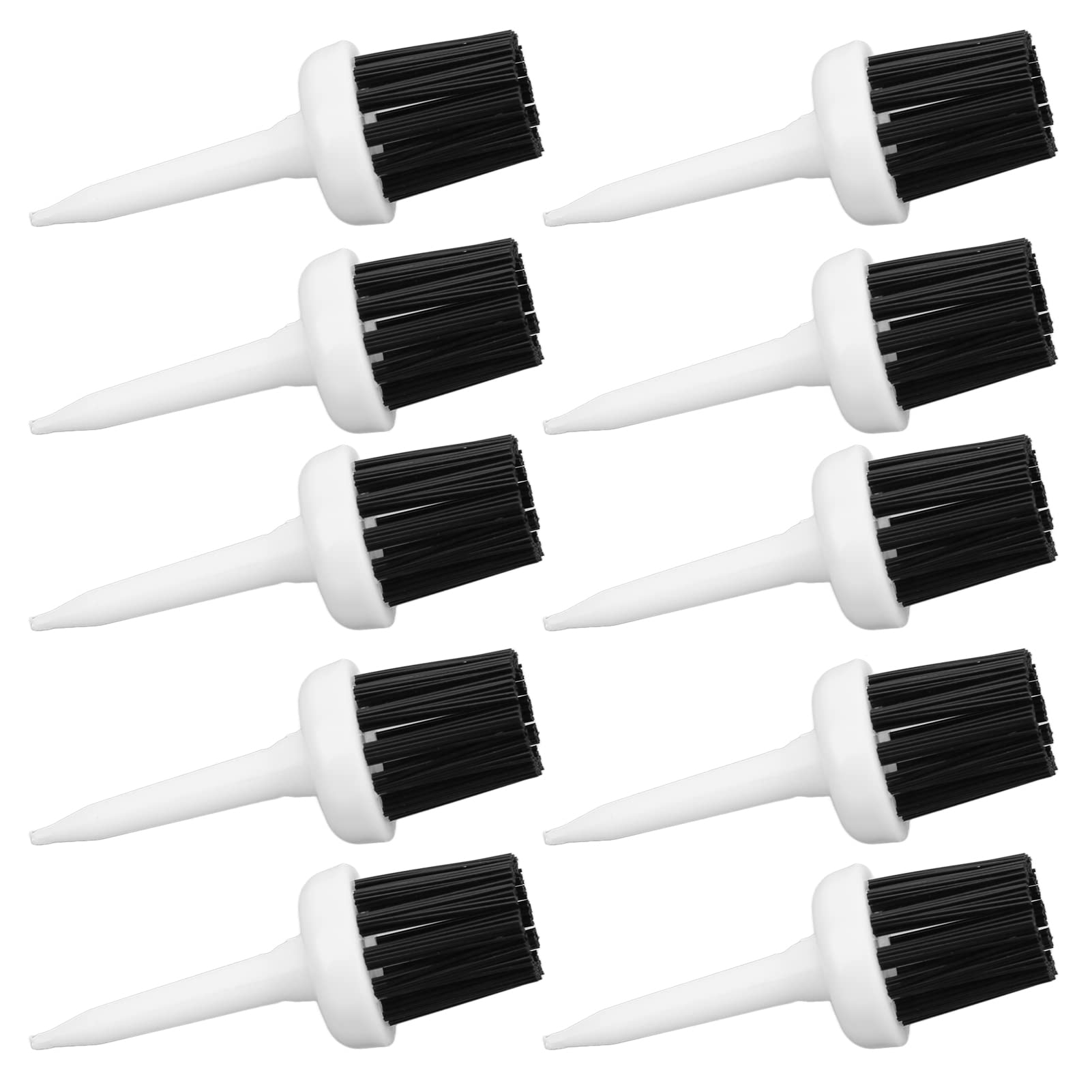 BTIHCEUOT Plastic Brush Golf Tees - 10 Pack Low Resistance Golf Tees for Maximum Distance | Durable Outdoor Golf Accessories for Driving Range & Course Play