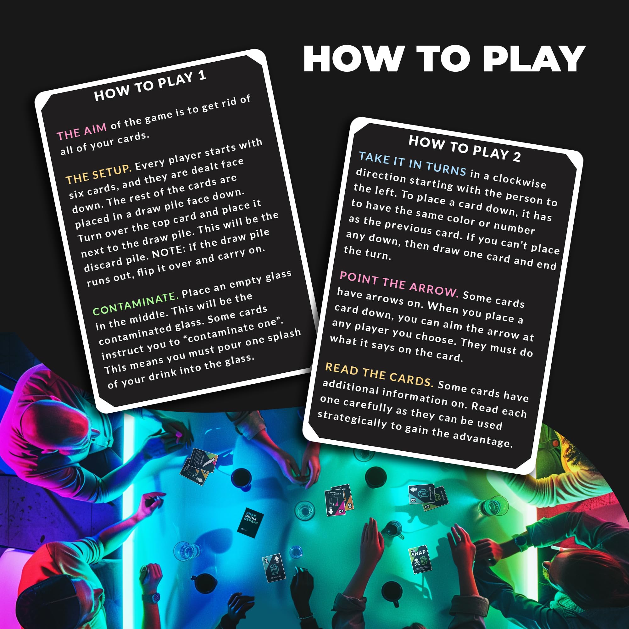 Ultimate Drinking Game for Adults - SNAP Drink Repeat Fun Party Card Game | Hilarious Bachelorette & Bachelor Party Games, College Drinking Games | Perfect for Parties, Game Nights & Social Gatherings
