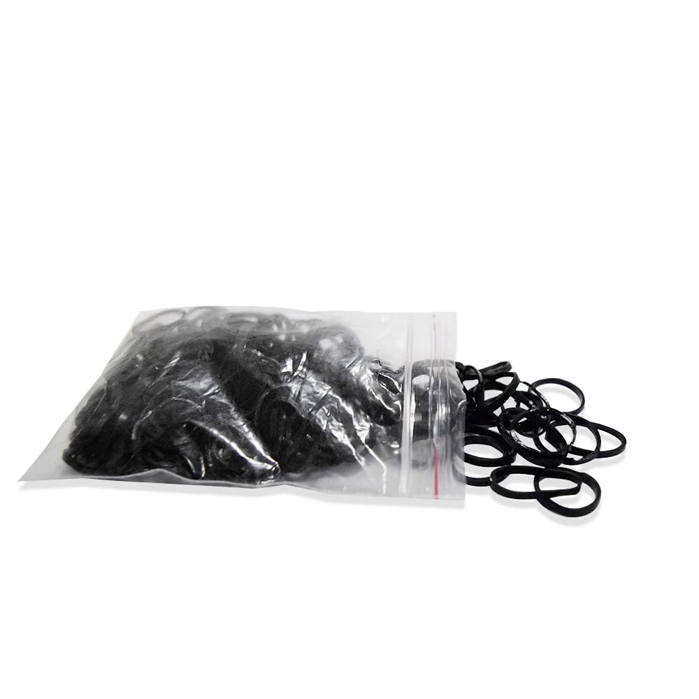 Stretchy Hair Ties for Women - 500 Pack Black Small Elastic Hair Bands for Ponytails, Braids & Workouts | Tangle-Free & Gentle on Hair
