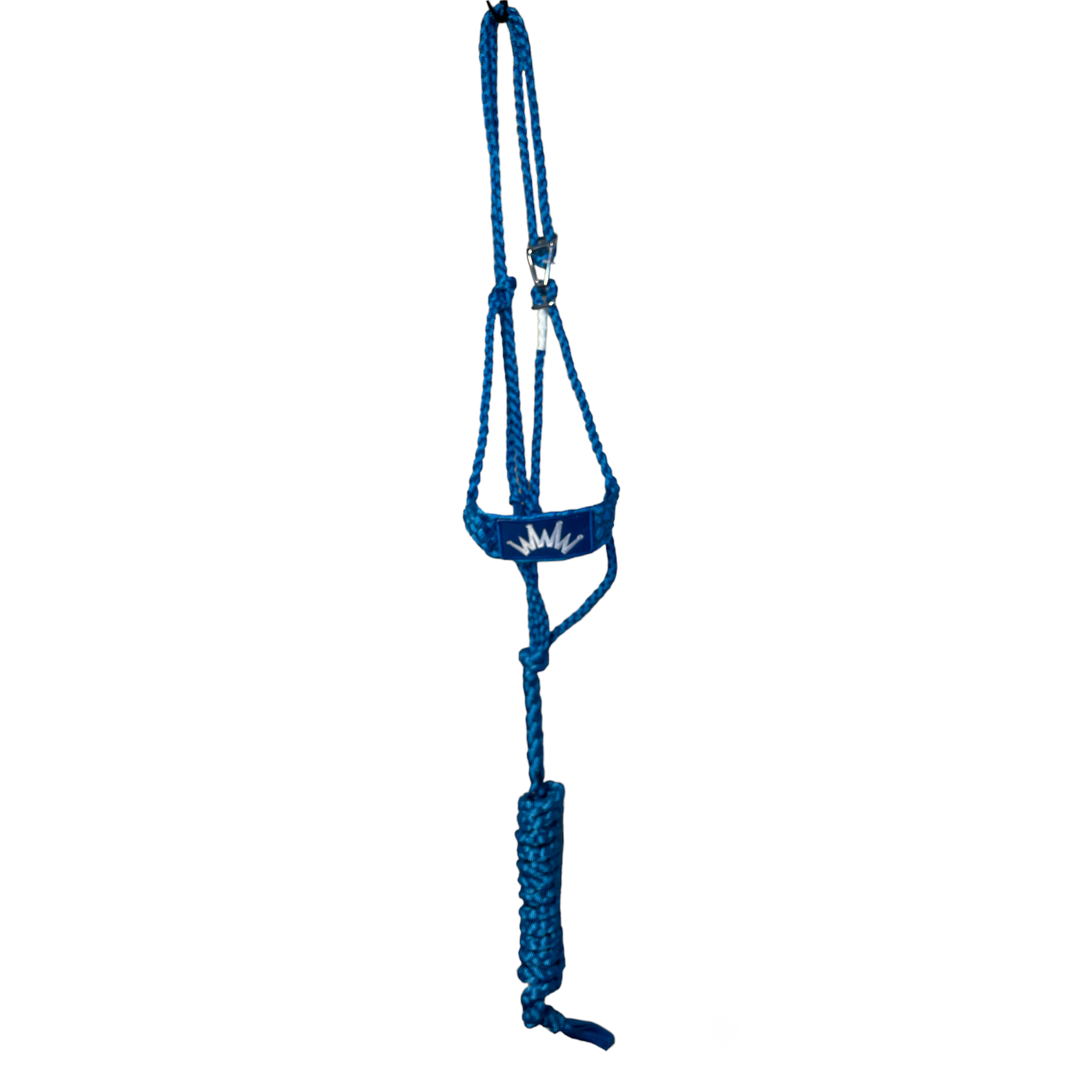 Premium Turquoise Mule Tape Halter for Horses - Durable & Adjustable Equestrian Headgear for Training, Riding, and Show Events