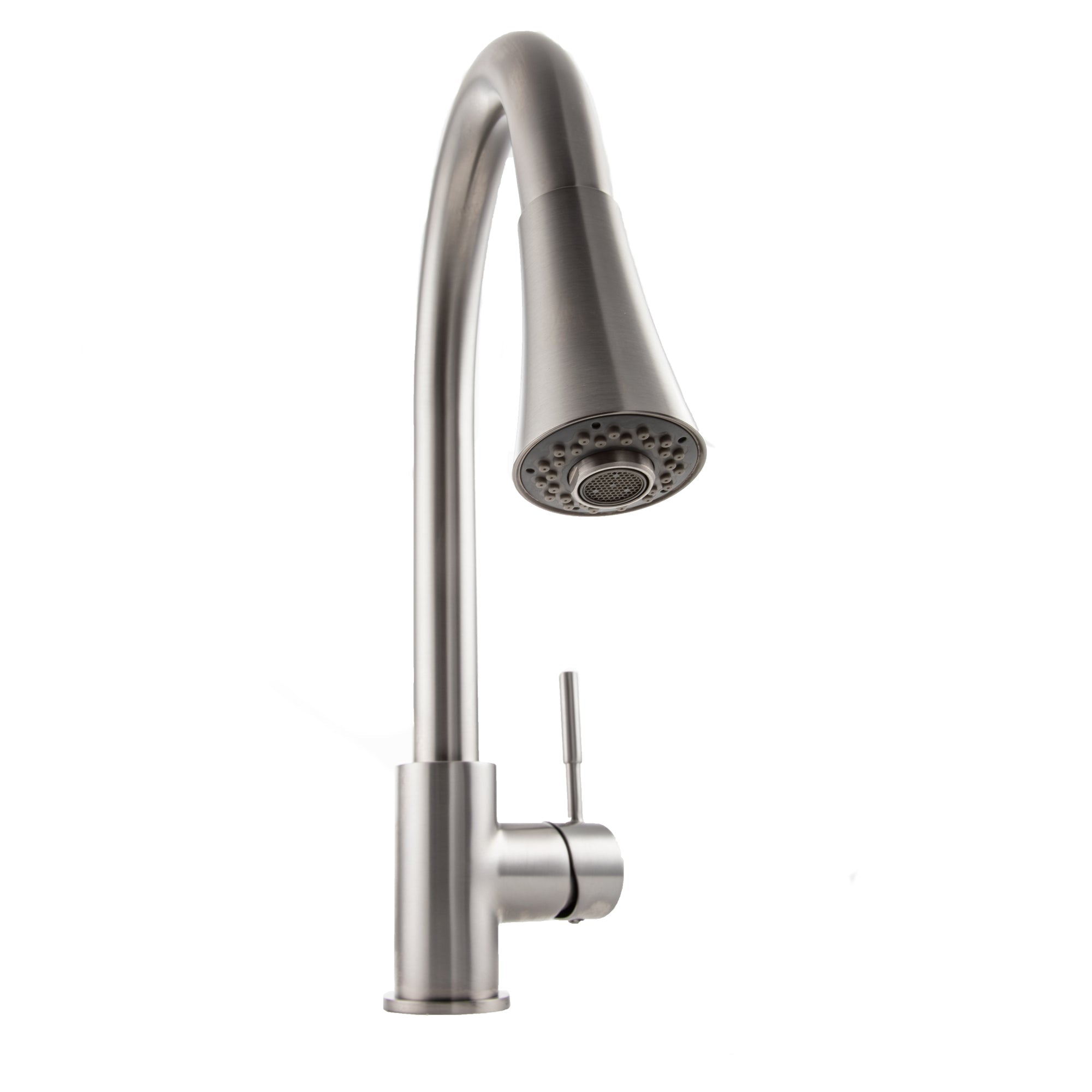 ZLINE Edison Pull Down Single Handle Kitchen Faucet in Brushed Nickel - Modern High Arc Design for Easy Cleaning, Perfect for Home Kitchens & Commercial Use (EDS KF BN)