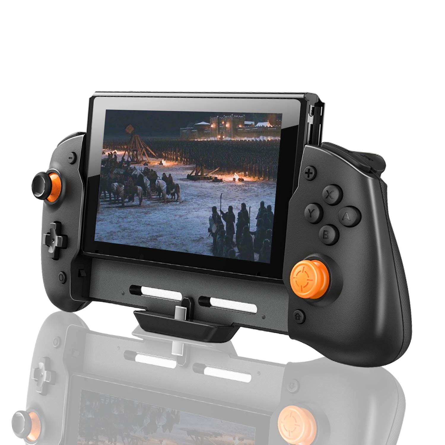 HEATFUN Wireless Pro Controller for Nintendo Switch - Large Ergonomic Gamepad with HD Vibration, Motion Controls & Screenshot Button | Perfect for Mario Kart, Zelda & Multiplayer Gaming