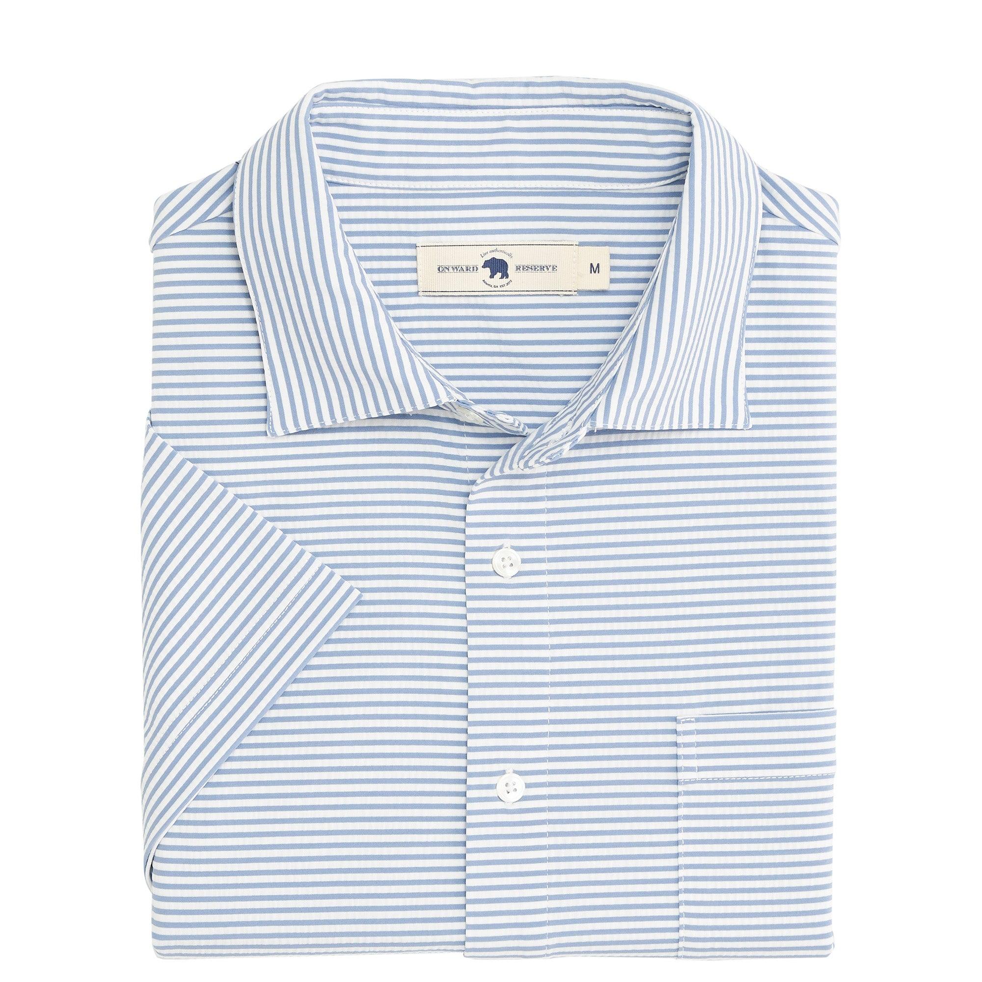 Drift Shirt in Dusty Blue | Trendy Casual Button-Up Shirt for Men | Perfect for Outdoor Adventures, Beach Days & Relaxed Street Style