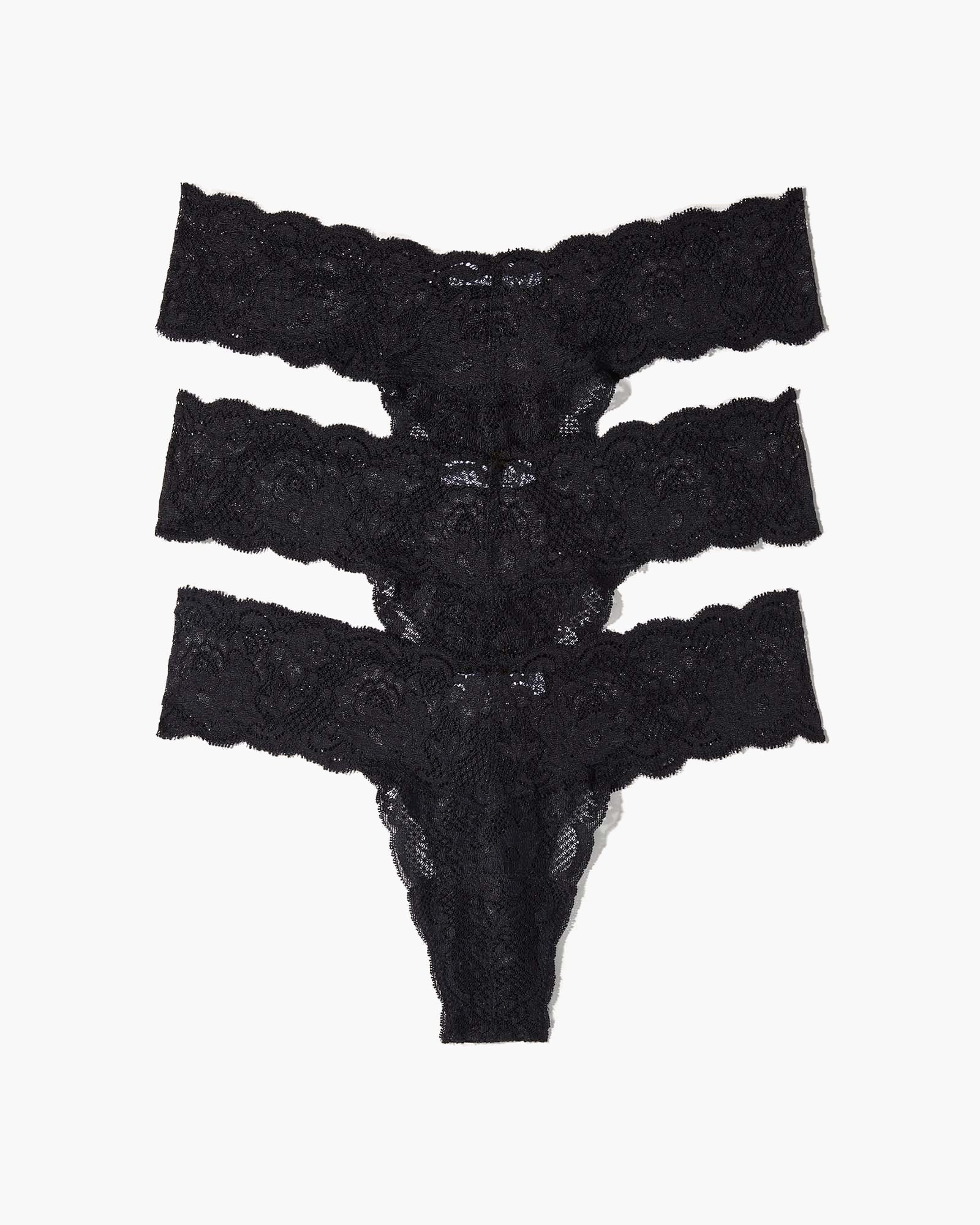 3-Pack Seamless Lace Thong Underwear for Women - Soft Comfortable Breathable Panties - Perfect for Everyday Wear, Workout & Special Occasions