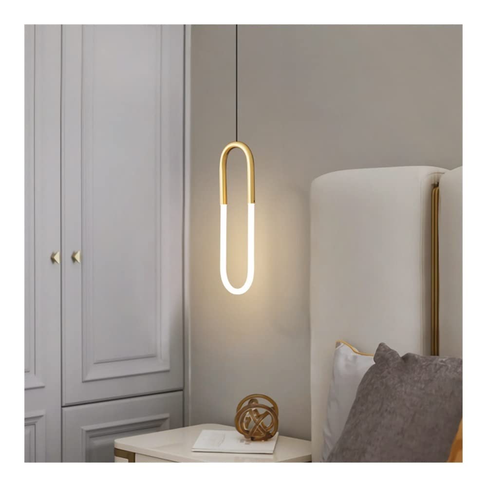 Dimmable LED Metal Linear Pendant Light - Adjustable Hanging Ceiling Lamp for Dining Room, Living Room, Kitchen, Bedroom | Modern Lighting Fixture for Home, Cafe, Hallway & Office Spaces
