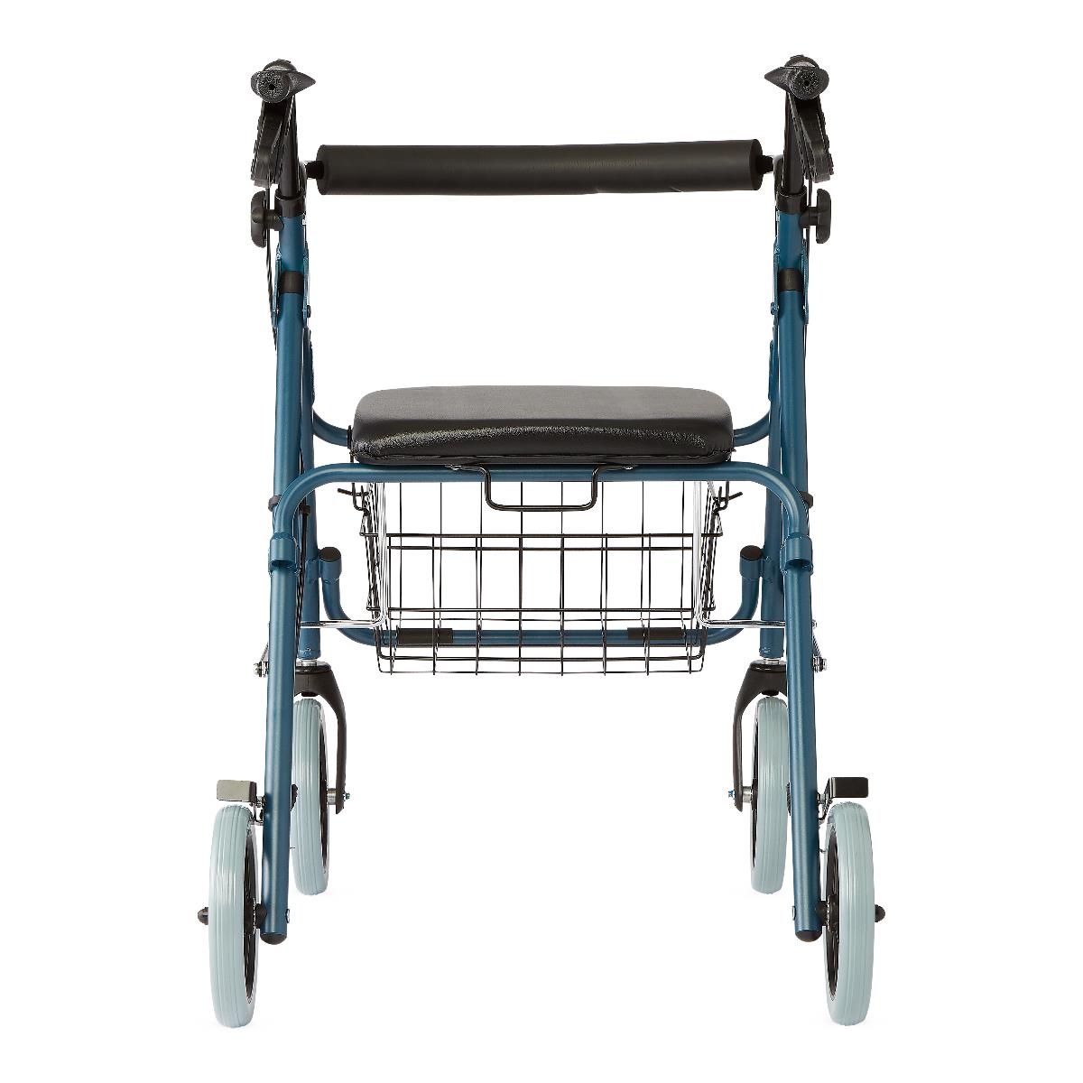 Guardian Deluxe 8-Wheel Rollator Walker for Seniors & Adults - Lightweight Mobility Aid with Seat & Basket for Indoor & Outdoor Use