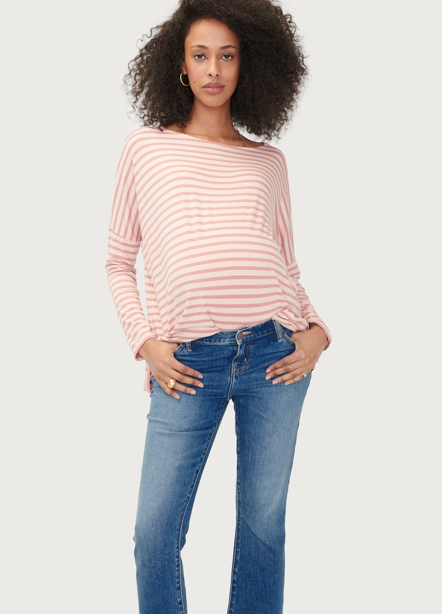 Best Maternity Jeans for Pregnant Women - Stretchy Comfortable High Waist Denim Pants for Everyday Wear & Pregnancy Photos