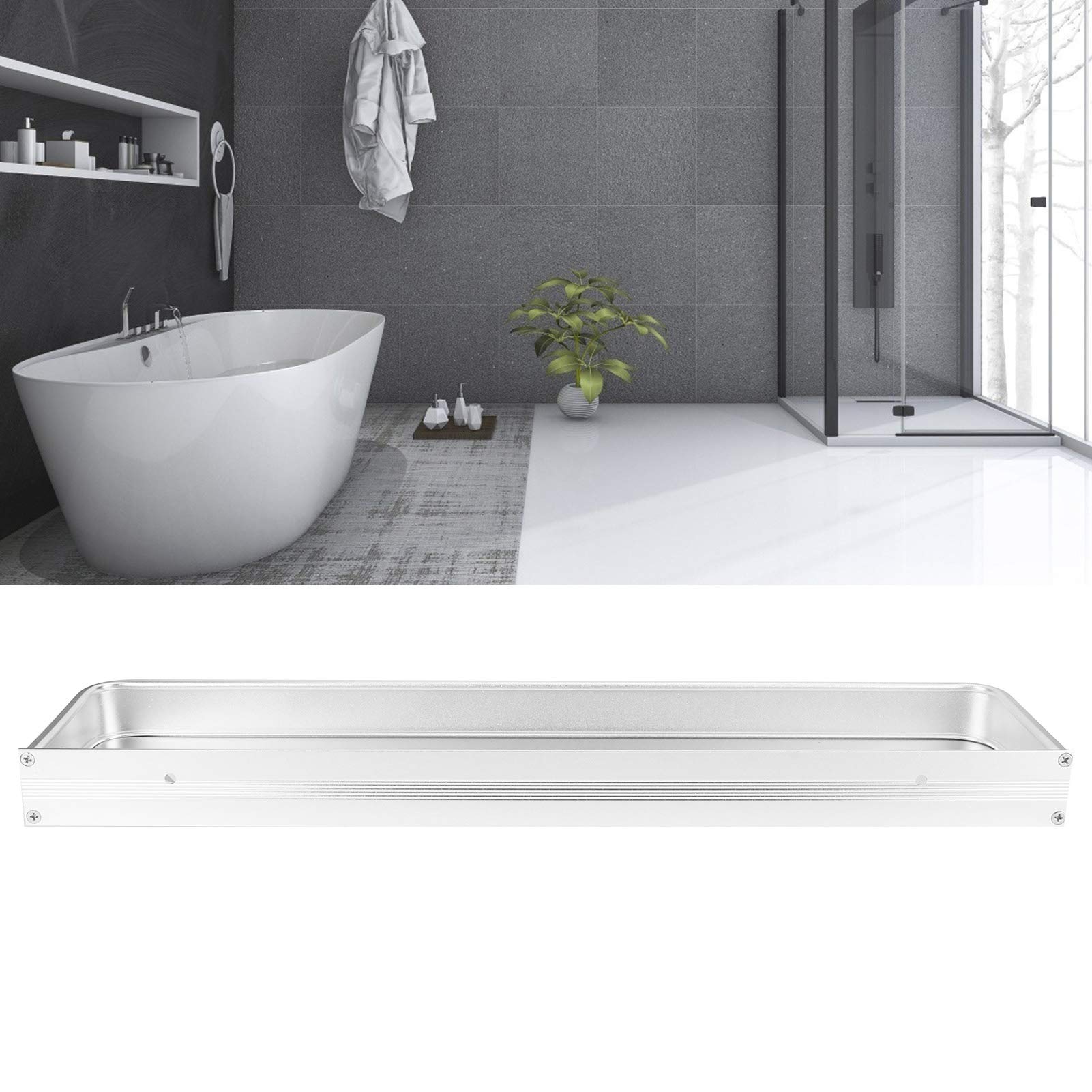 CHICIRIS 50cm Wall Mounted Bathroom Shelf - Single Layer, Sturdy & Durable Storage for Toilet, Living Room - Perfect for Organizing Towels, Toiletries & Decorative Items