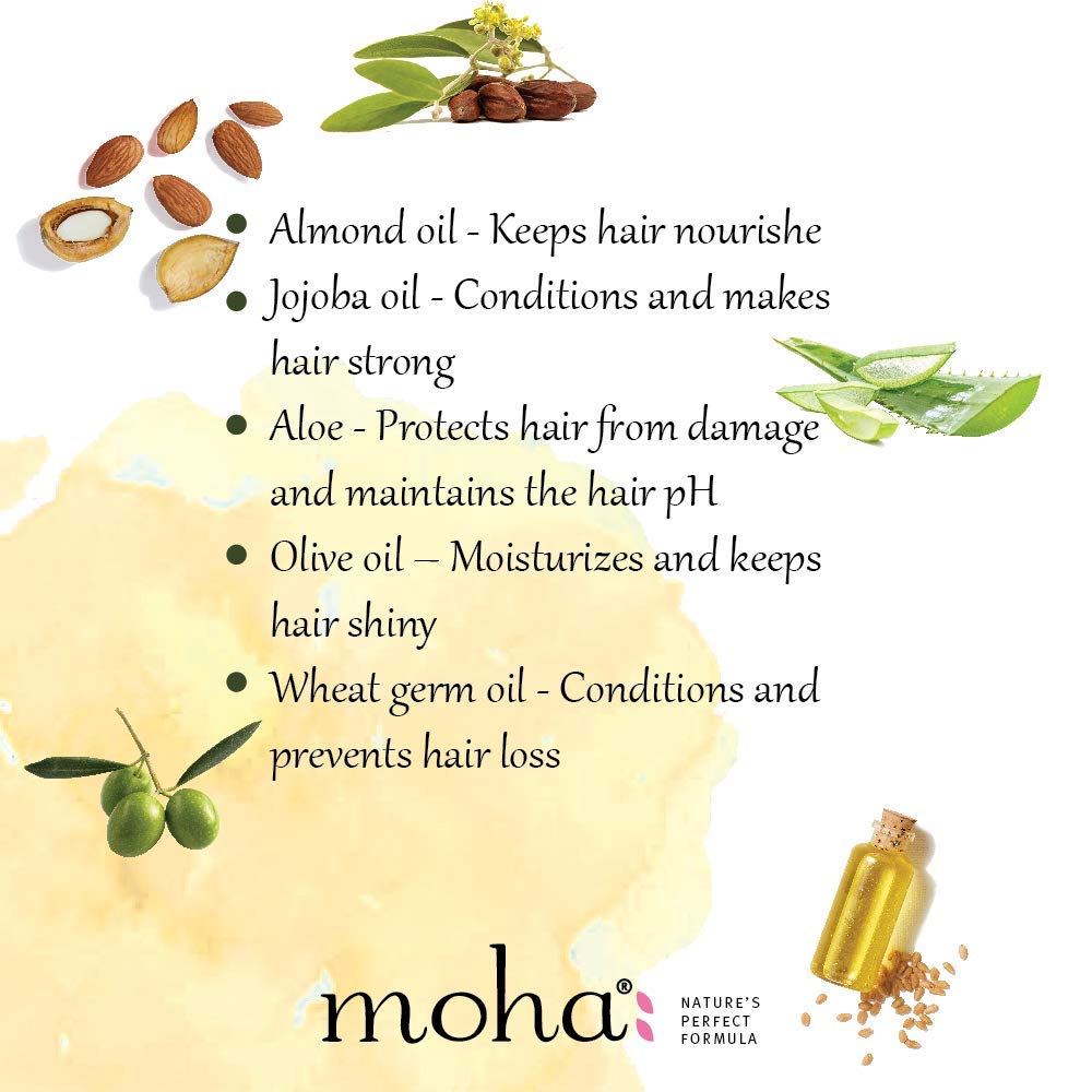Herbal Hair Conditioner with Aloe, Jojoba Oil & Almond Oil for Soft, Silky Smooth Hair - 200ml | Tangle-Free & Nourishing Treatment | Perfect for Daily Use, Damaged Hair Repair & Salon-Quality Results at Home