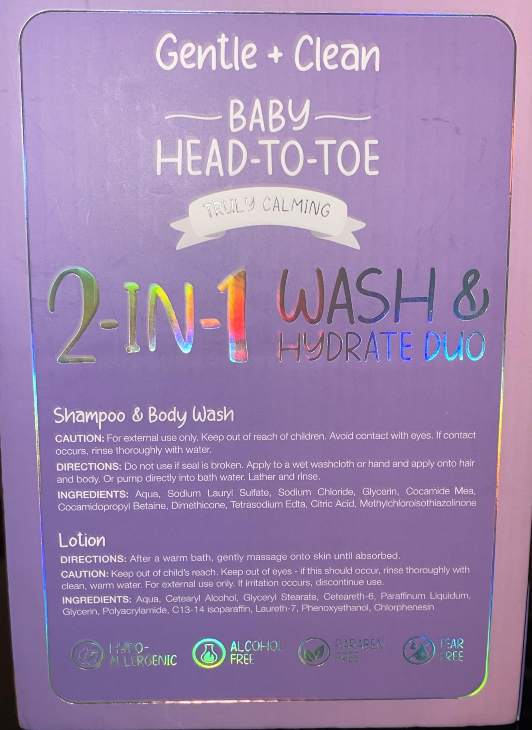 Gentle Lavender Baby Lotion & Wash Set - Hypoallergenic & Moisturizing for Newborns & Sensitive Skin | Perfect for Bath Time & Bedtime Routine