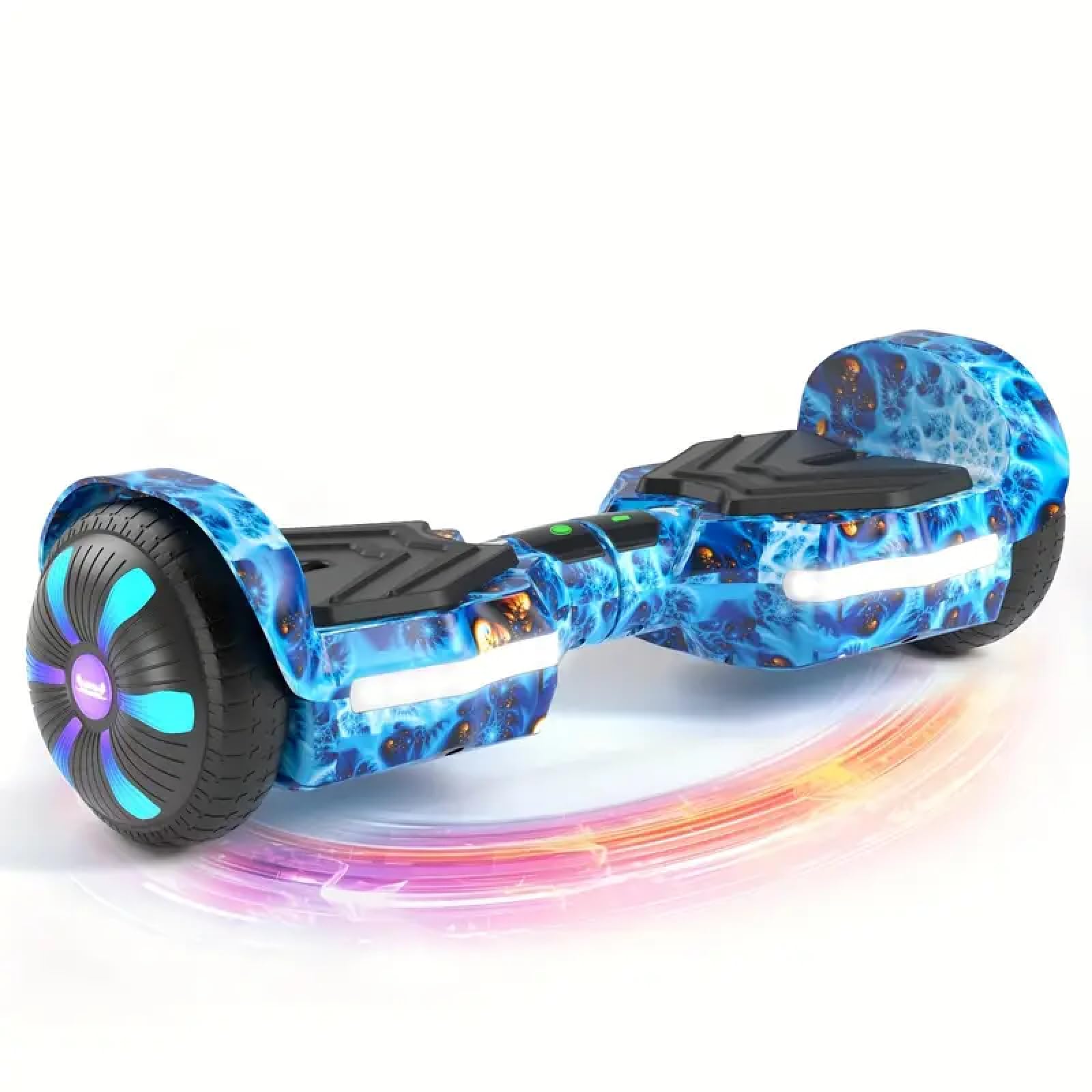 Self Balancing Scooter with Bluetooth & Colorful LED Lights - Electric Hoverboard for Kids, Teens & Adults - Perfect Gift for All Ages - Ride to School, Park & Outdoor Adventures
