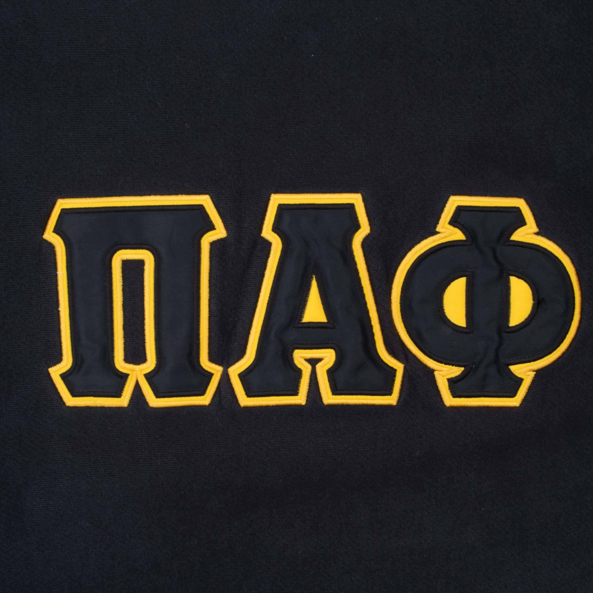Vintage Champion Reverse Weave Pi Alpha Phi Black Sweatshirt 1990s XL - Retro College Greek Letter Hoodie for Men & Women - Perfect for Casual Wear, Gym, and Vintage Fashion Enthusiasts