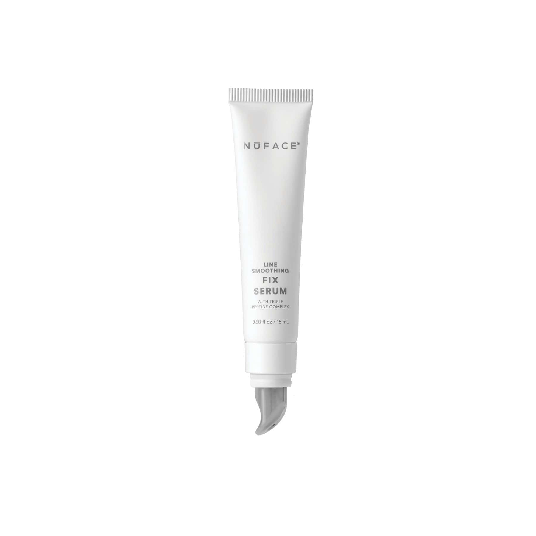 NuFACE Fix Line Smoothing Serum - Anti-Aging Facial Treatment for Wrinkles & Fine Lines, 0.5 oz - Perfect for Daily Skincare Routine & Travel